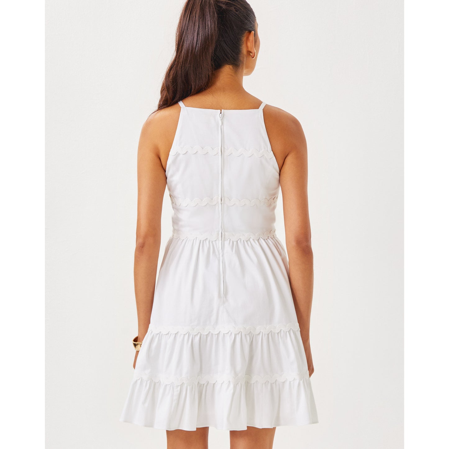 Angelynn Stretch Dress - Resort White