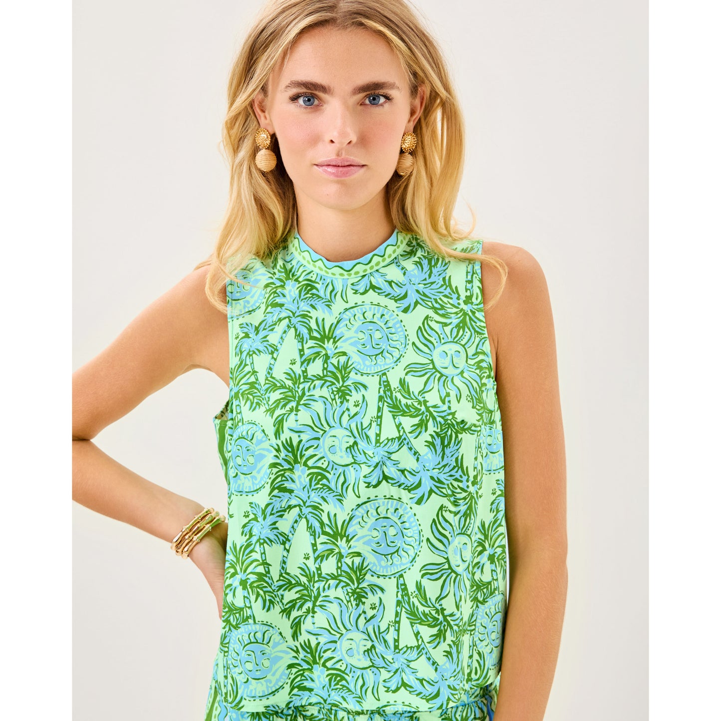 Anya Top - Cool Mint Catchin Rays