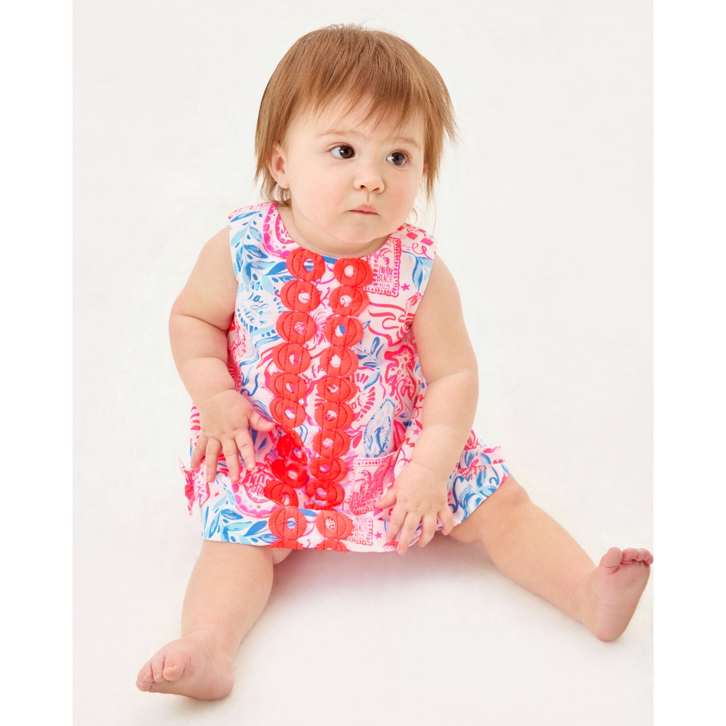 Baby Lilly Shift - Resort White Lil Sun Sea Sand