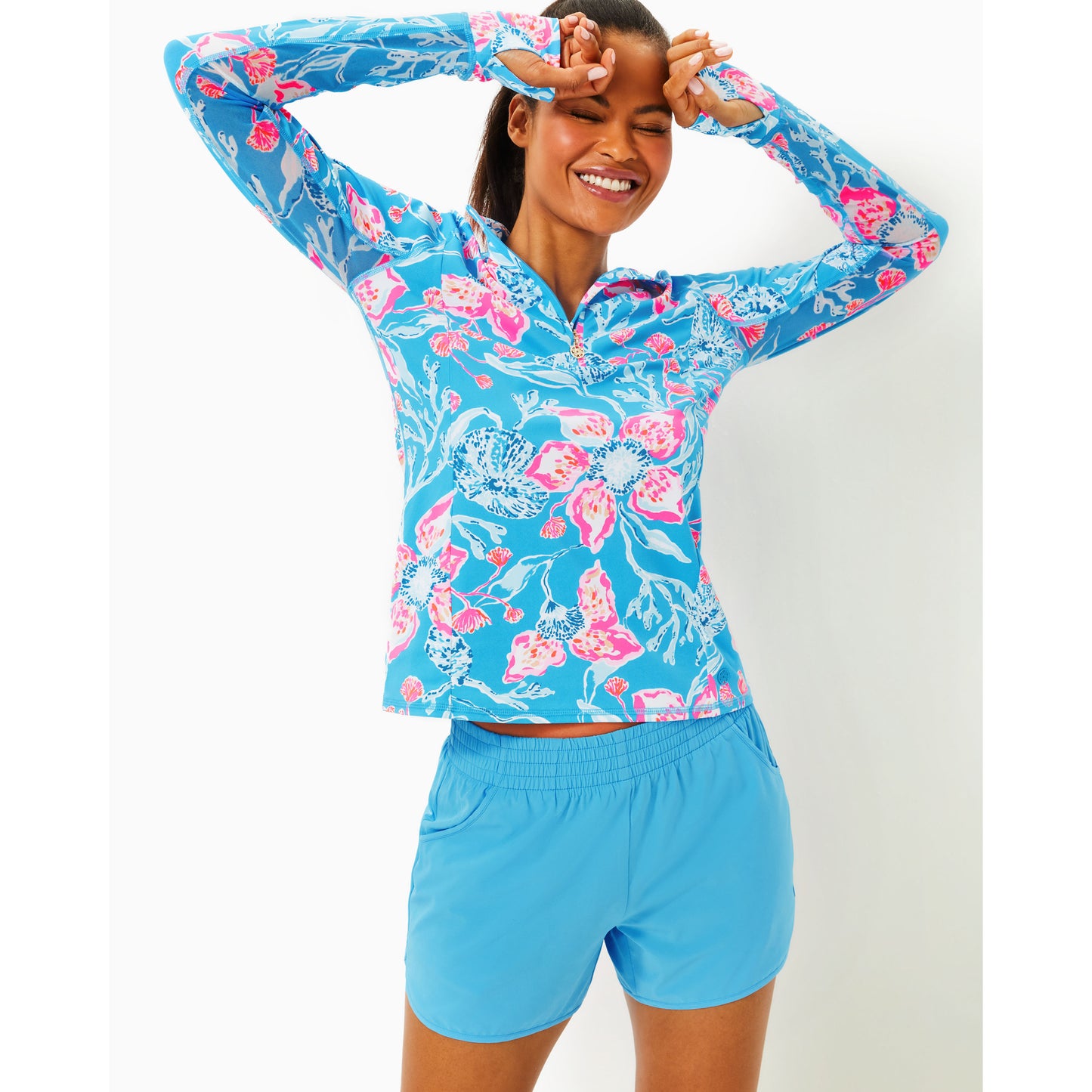 Backcourt Short Upf 50+ - Lunar Blue