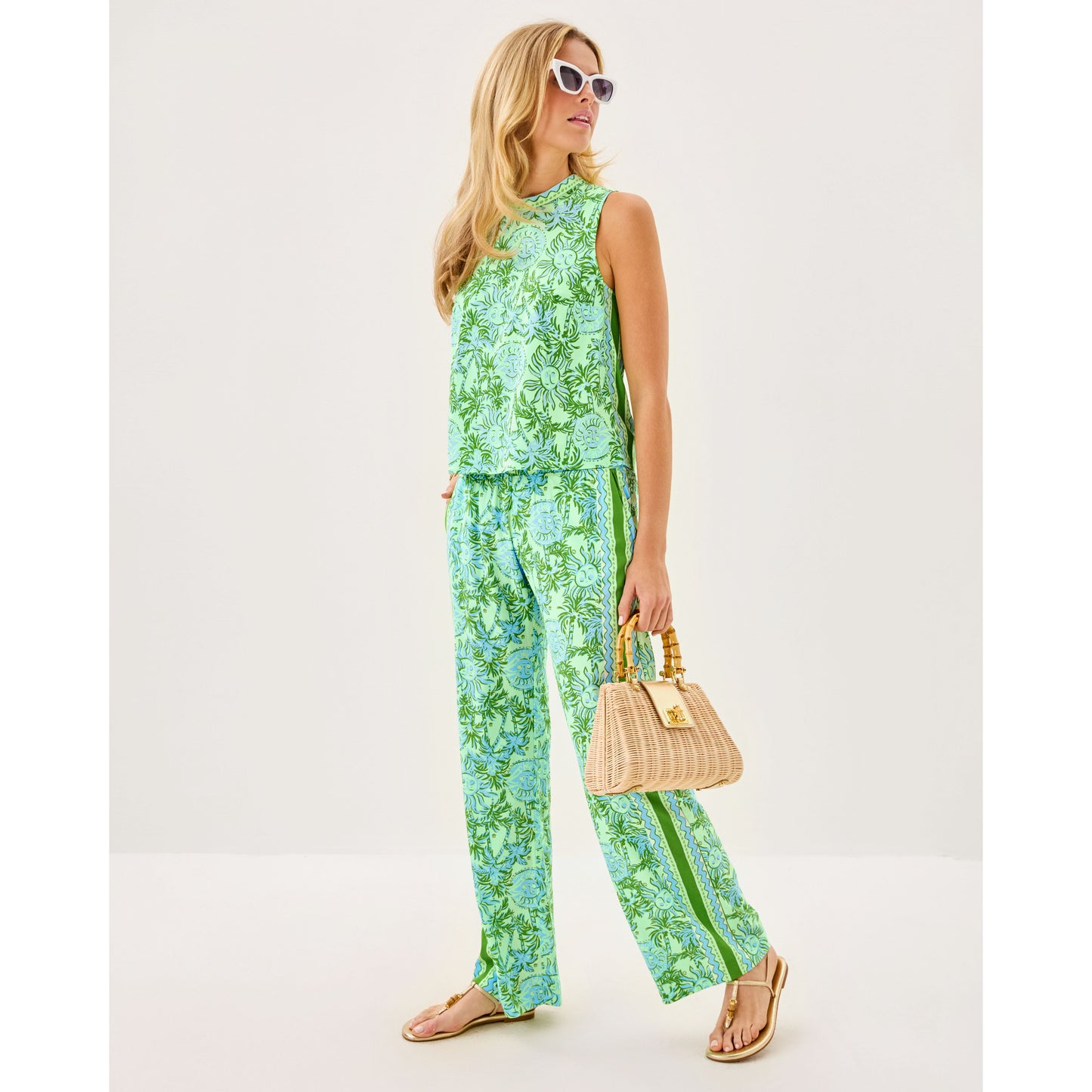 Bal Harbour Stretch Palaz - Cool Mint Catchin Rays