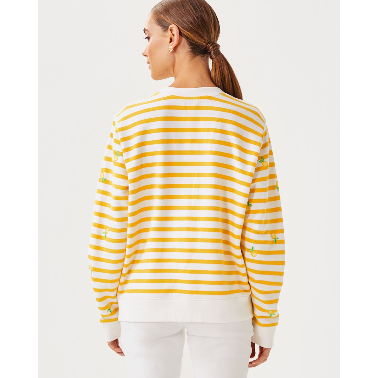 Ballad Long Sleeve Sweatshirt - Honeycomb x Resort White