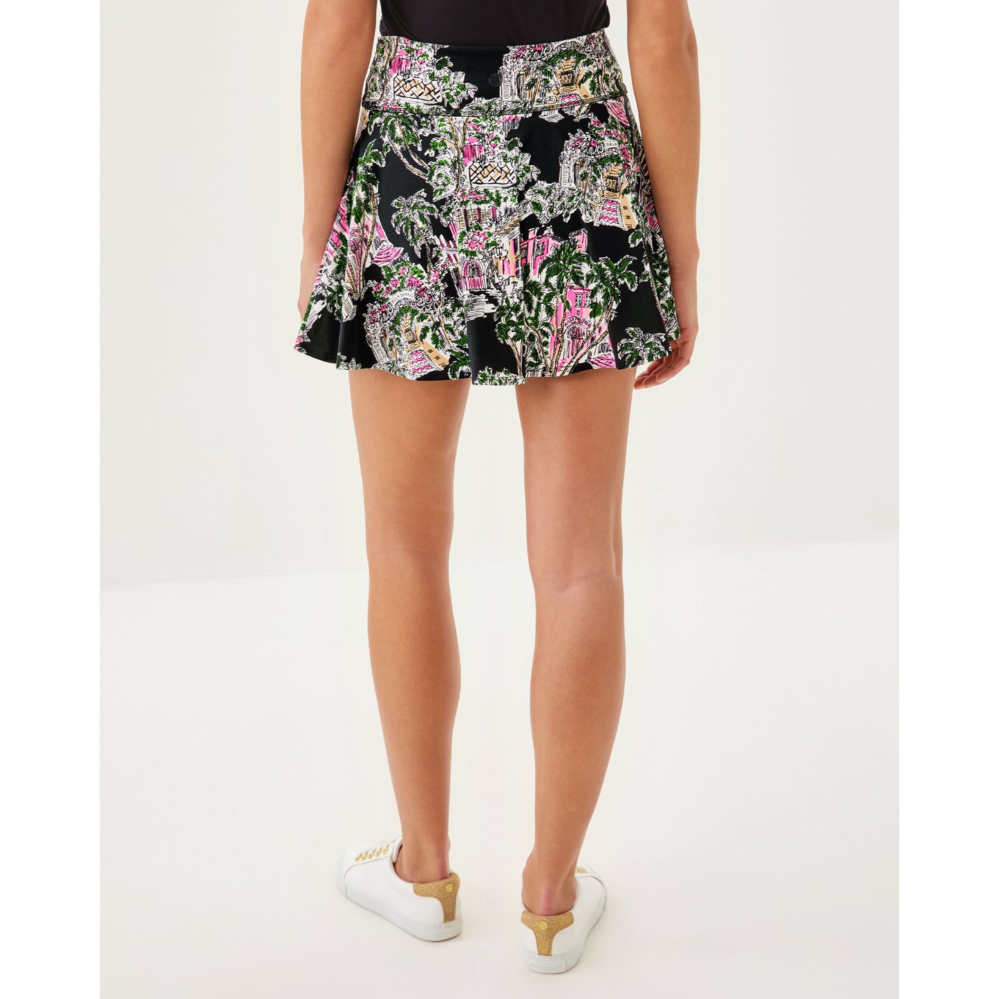 Barcelona High Rise Skort - Onyx