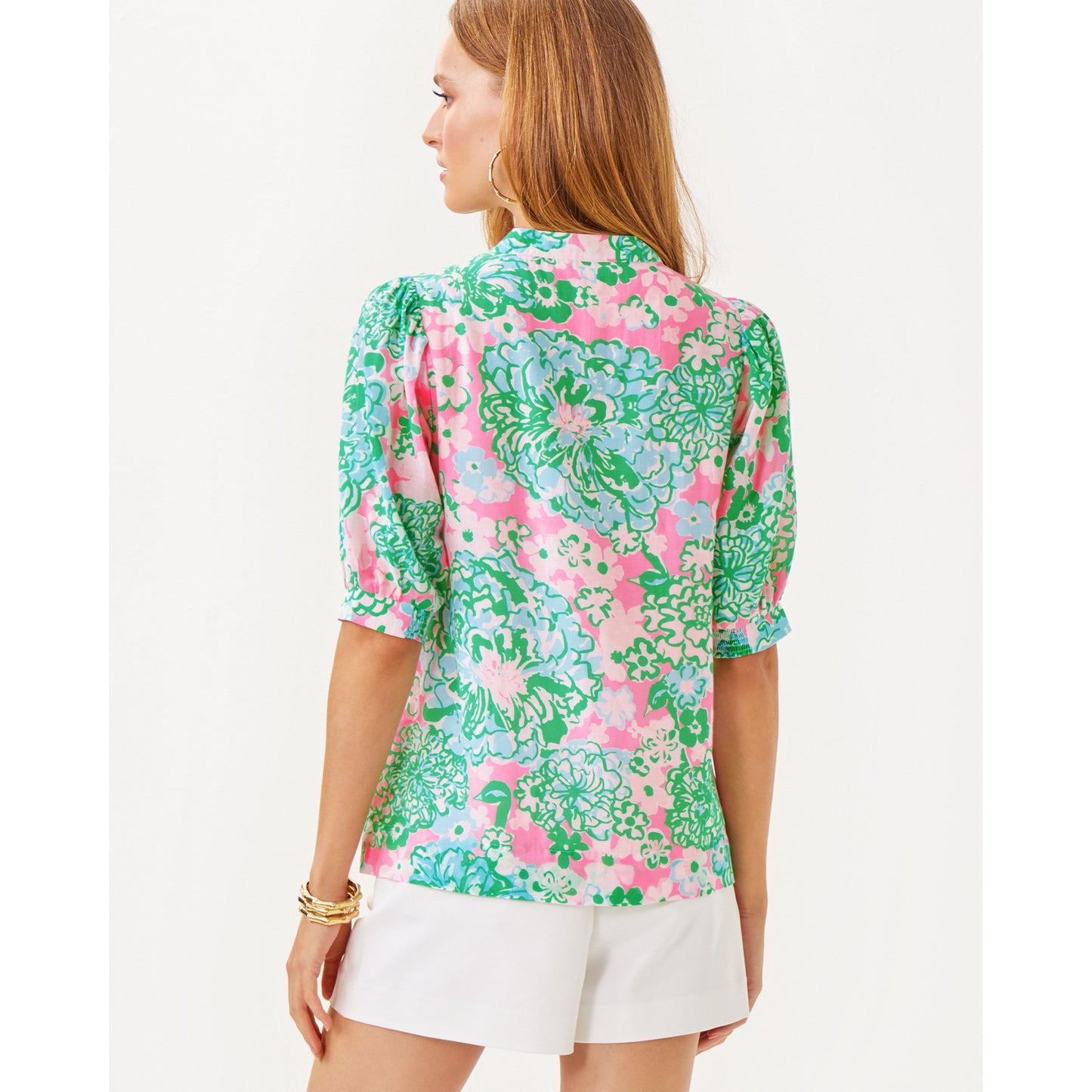 Brinelle Top - Multi Plumes in Bloom