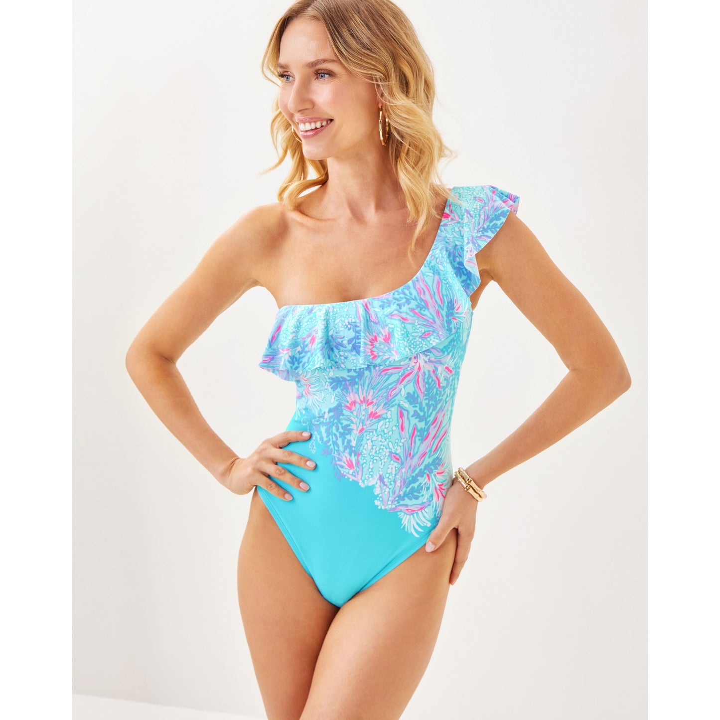 Caelum Ruffle One Piece - Muti Via Del Mar
