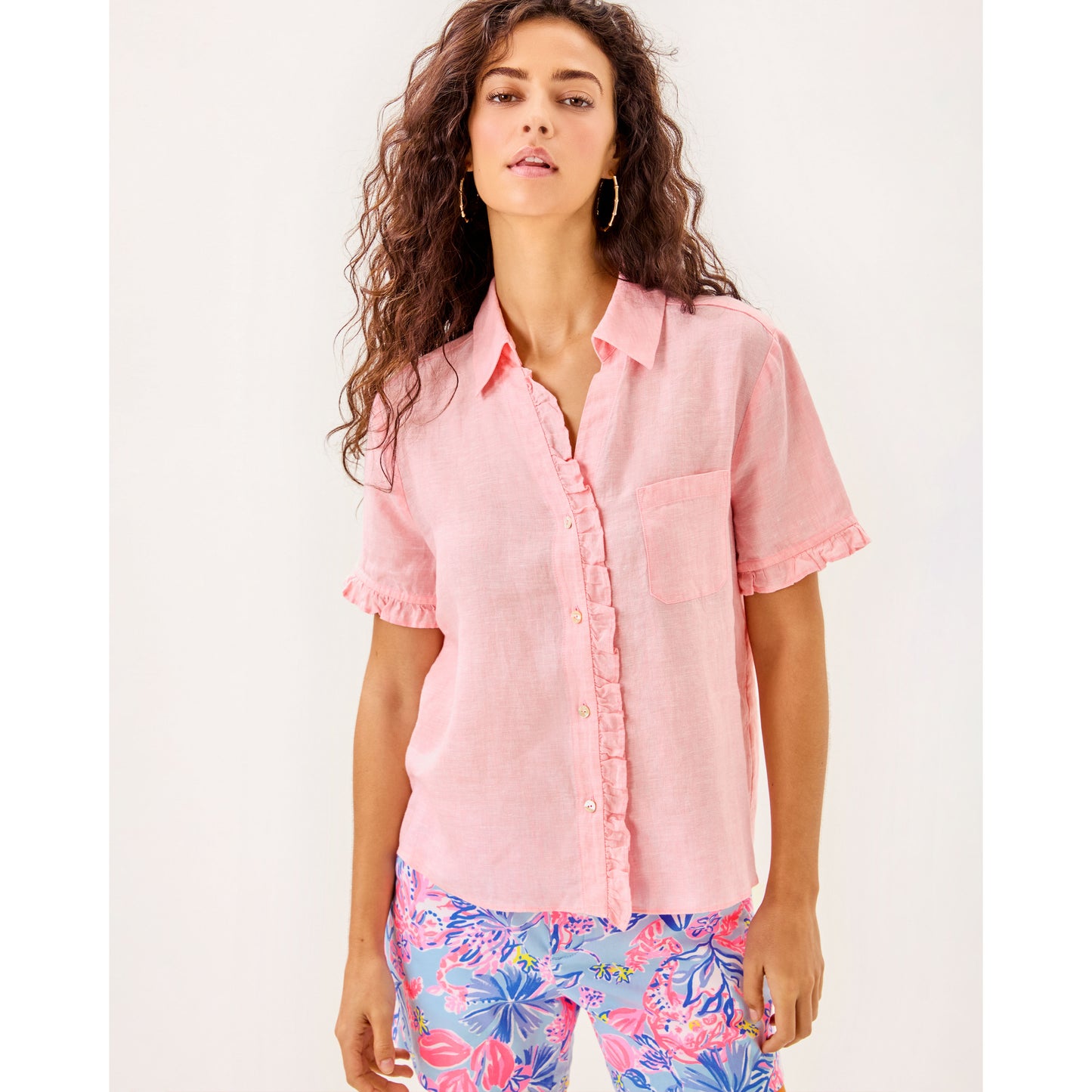 Carden Ruffle Top - 696