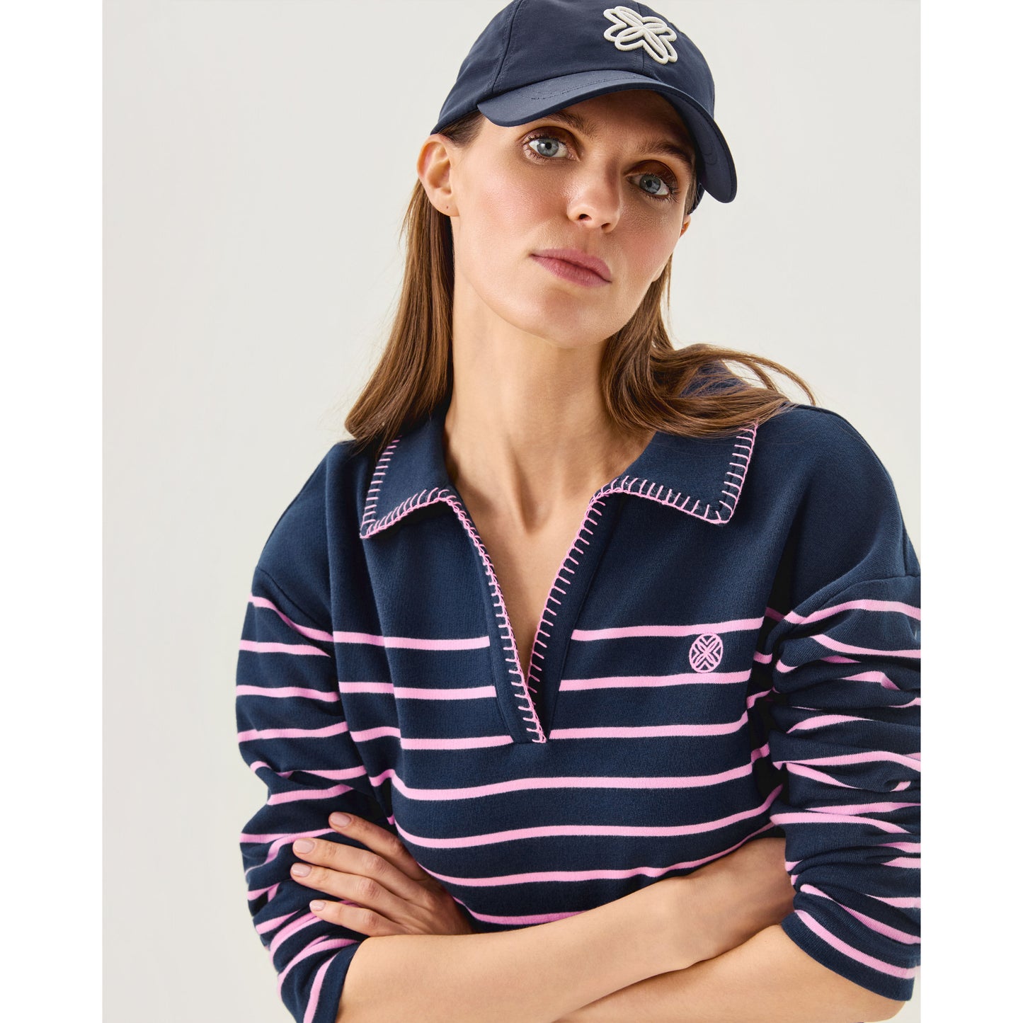 Corvaya Pullover - Low Tide Navy Legacy Stripe