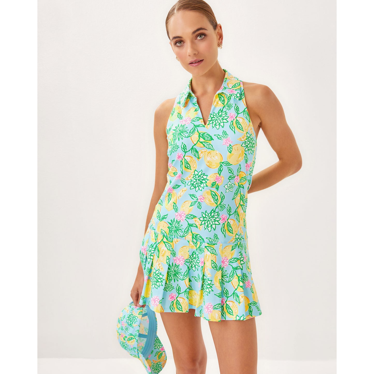 Dania Pleated Dress Upf 50+ - Bluette Make Lemonade