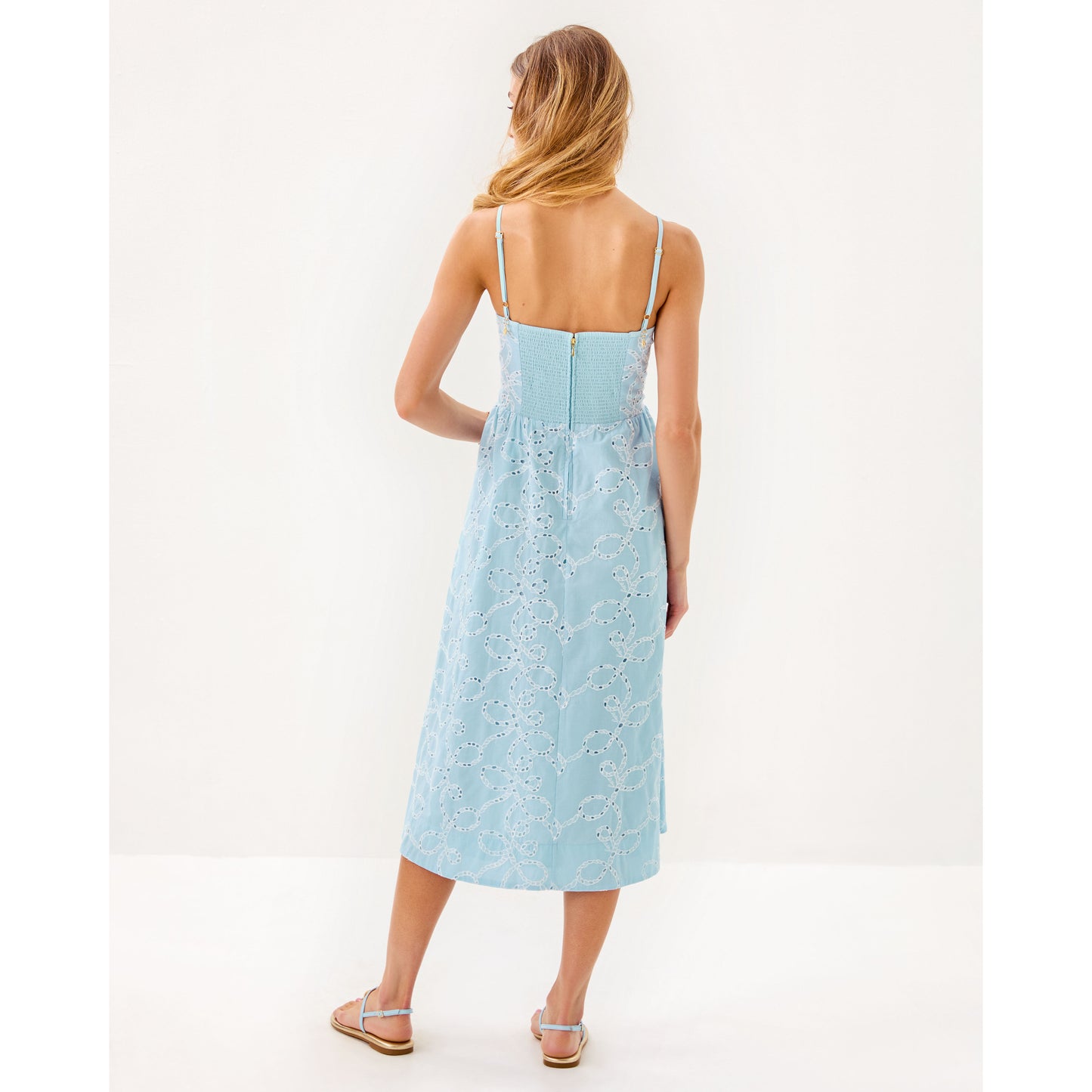 Della Midi Dress - Bluette Sailors Knot