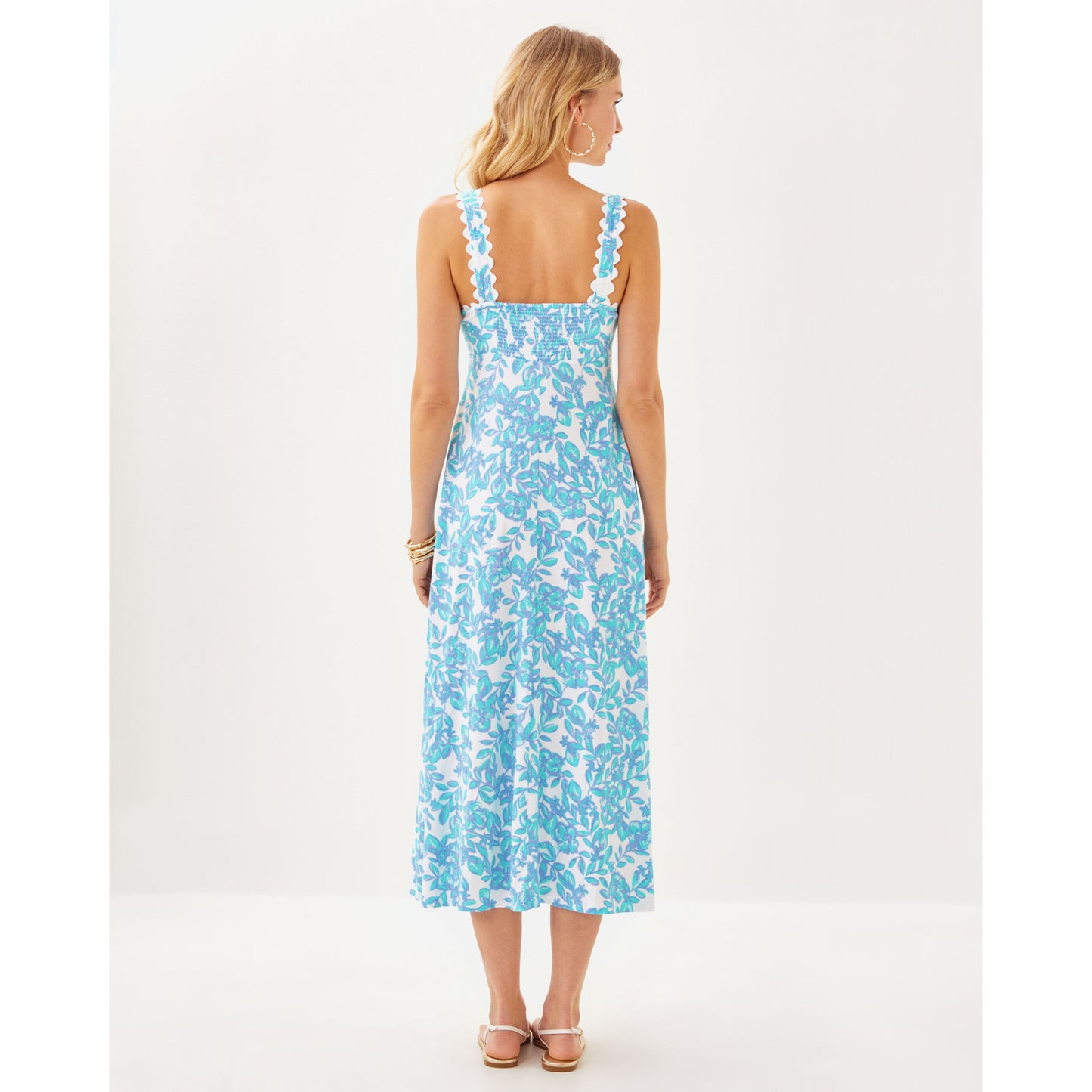 Dwyer Midi Dress - Jacaranda Blue Simply The Zest