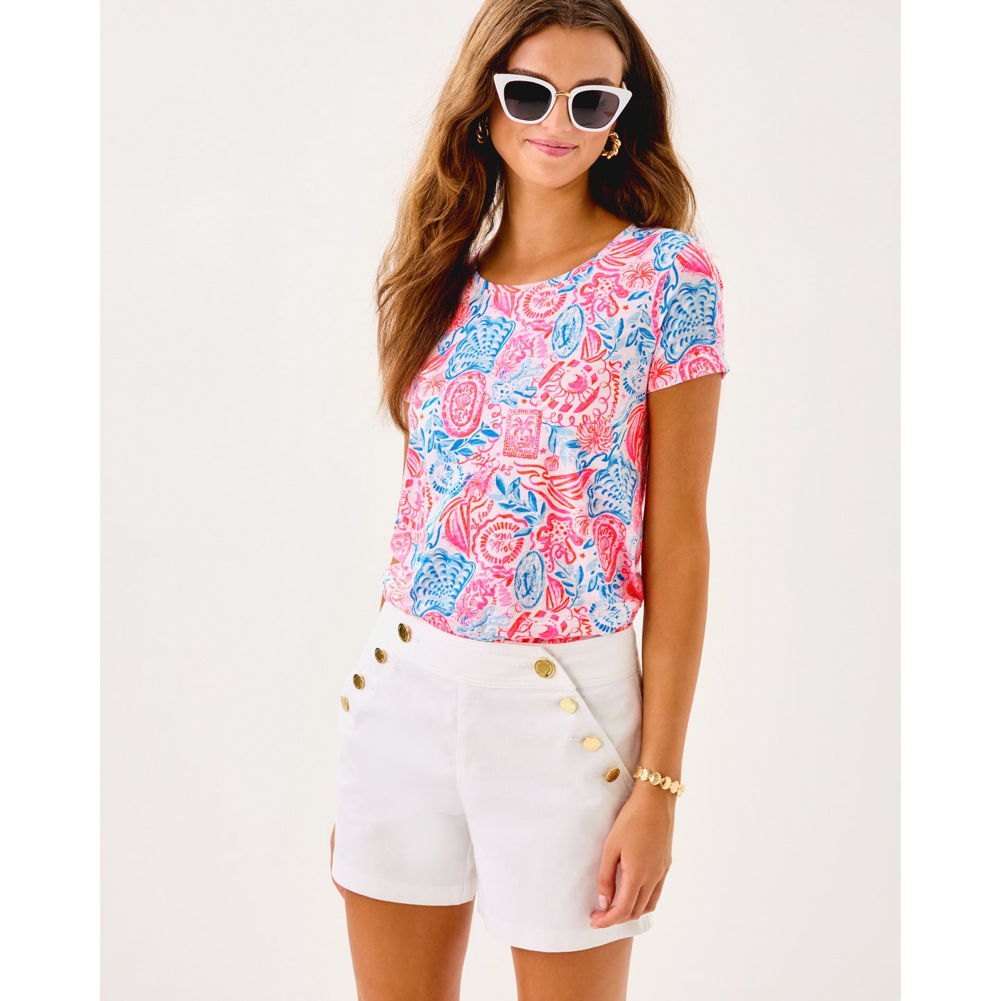 Eliska Stretch Short - Resort White