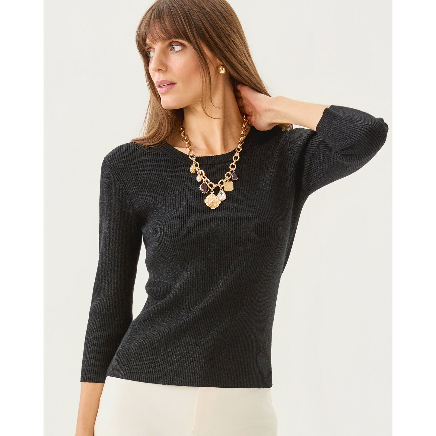 Esli Sweater - Black Metallic