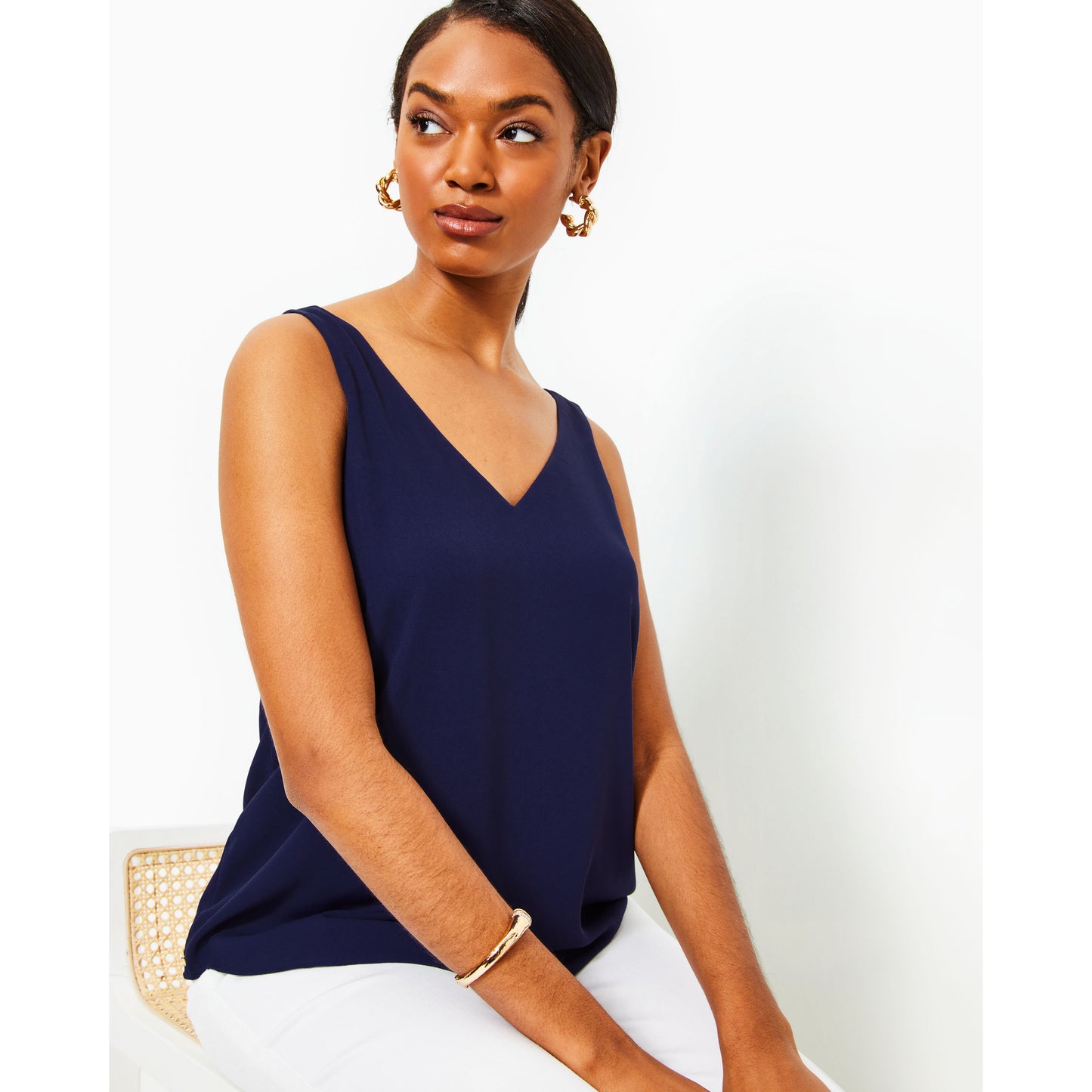 Florin Straight Hem Top - 408