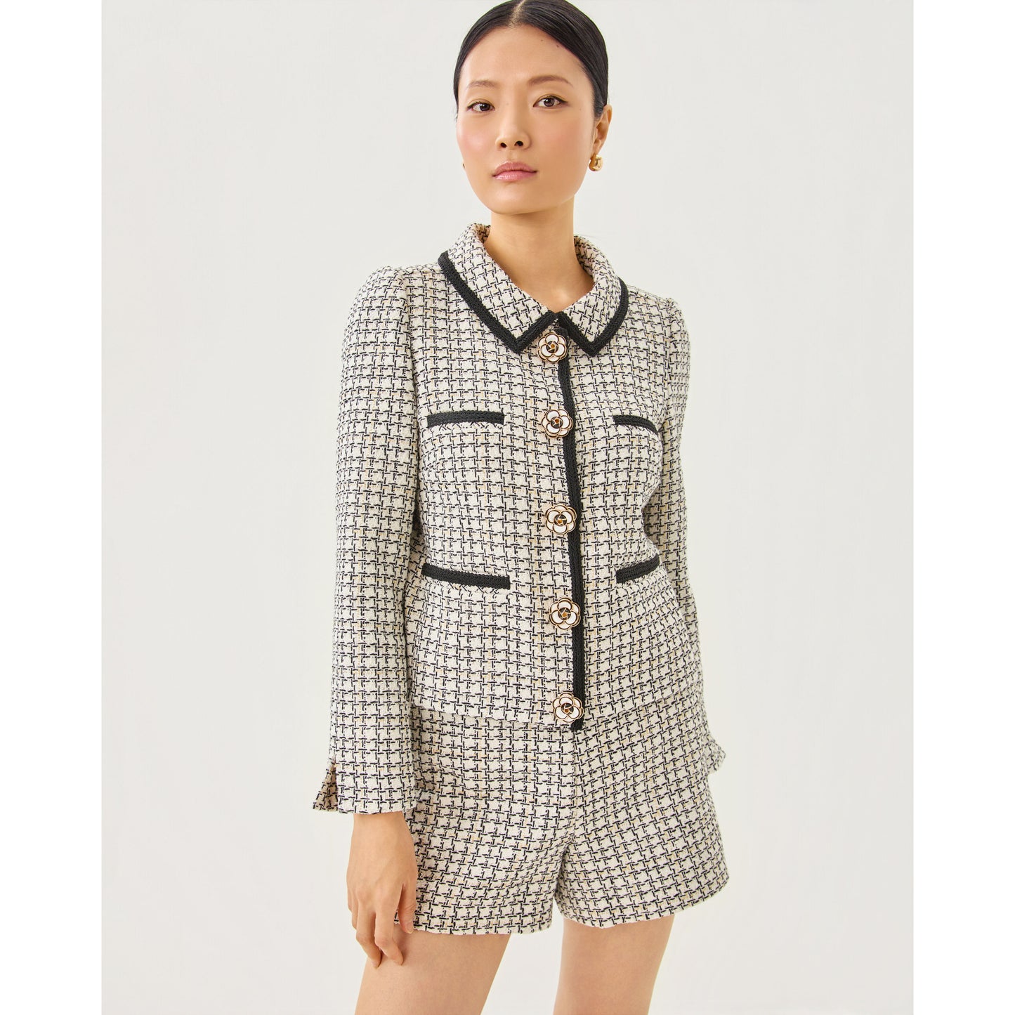 Kalara Boucle Jacket - Coconut