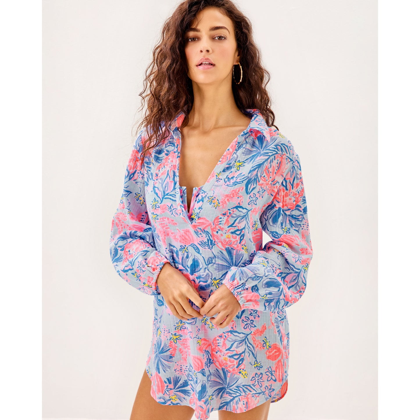 Kique Long Sleeve Coverup - 9993NS