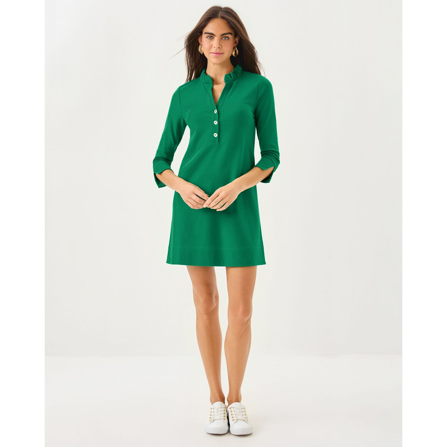 Knightley Dress - Fiddle Leaf Green