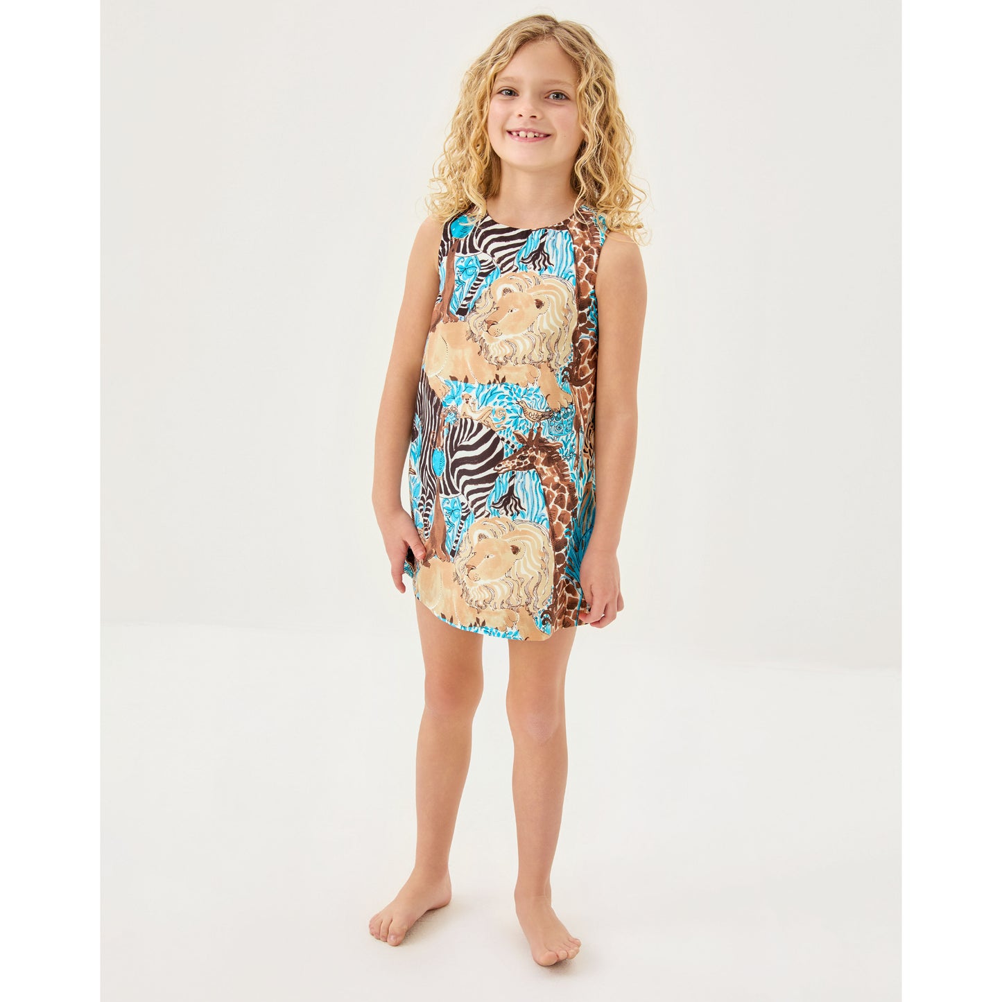 Little Lilly Classic Shift - Breezy Aqua Lilly's Zoo