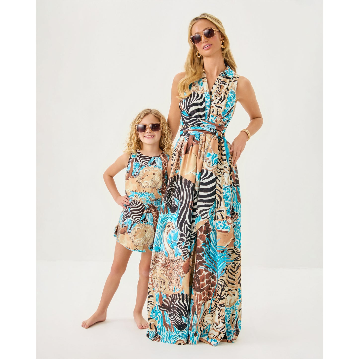 Little Lilly Classic Shift - Breezy Aqua Lilly's Zoo