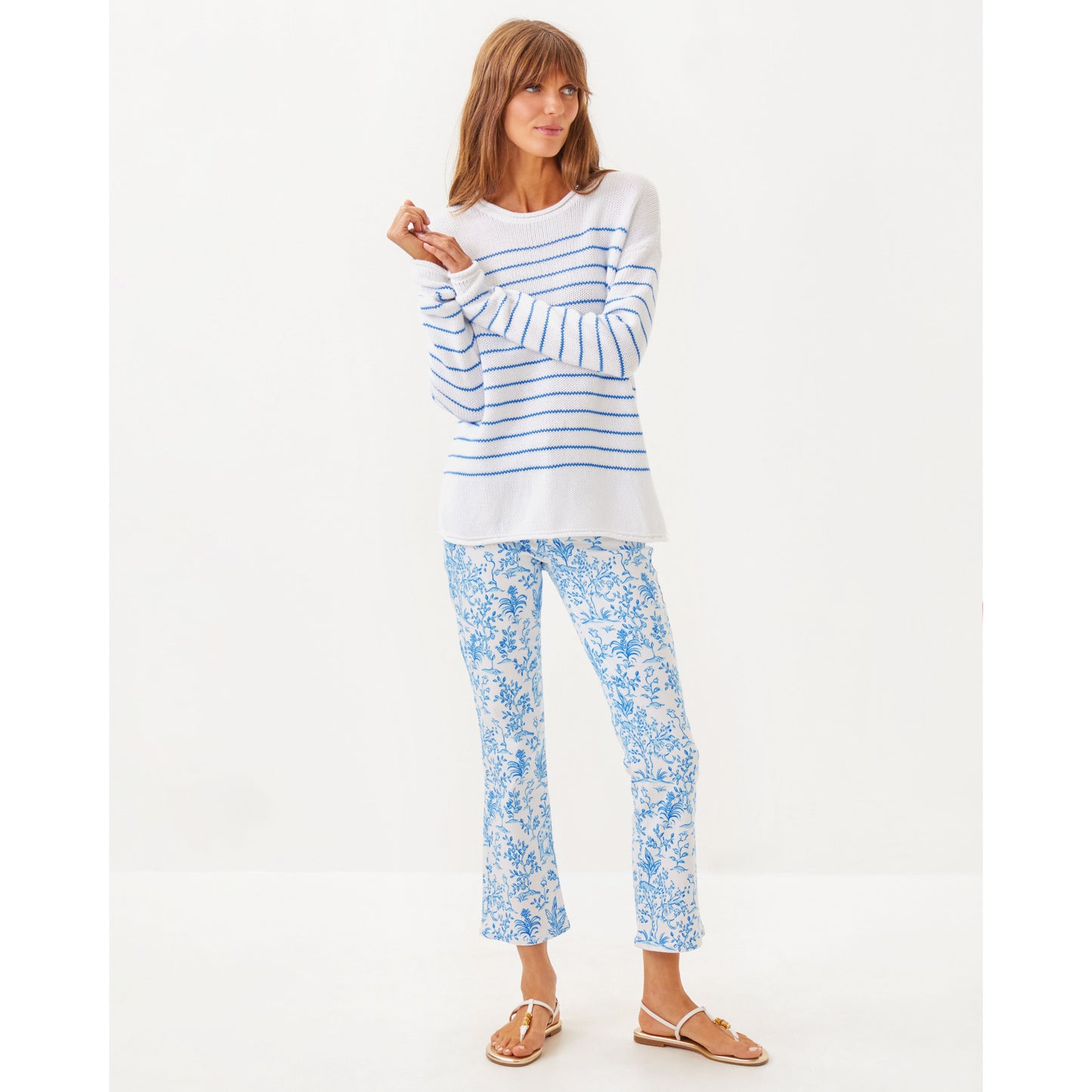 Lotan Sweater - Sunwashed Blue Tidepool Stripe