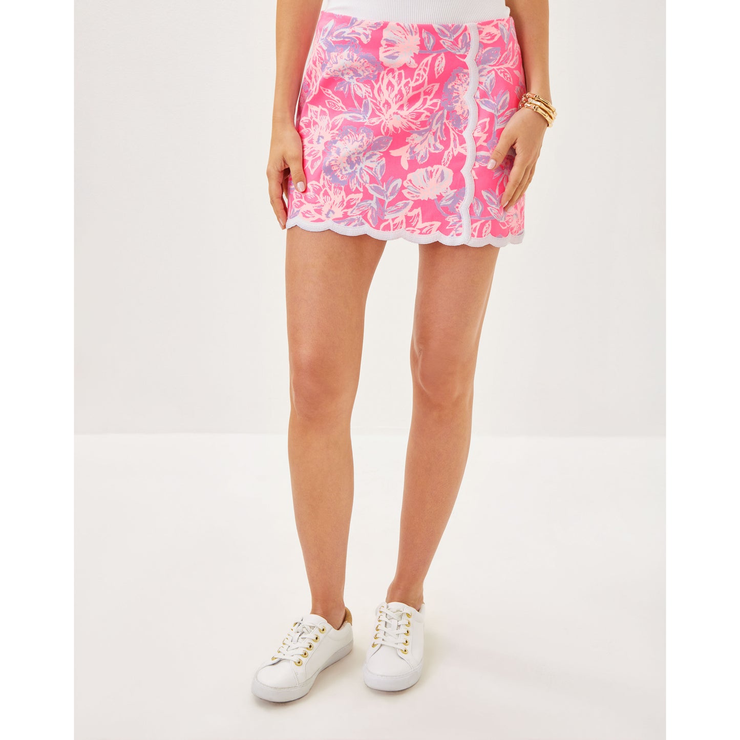 Michelina Mini Skort - Rousseau Pink Zen Garden
