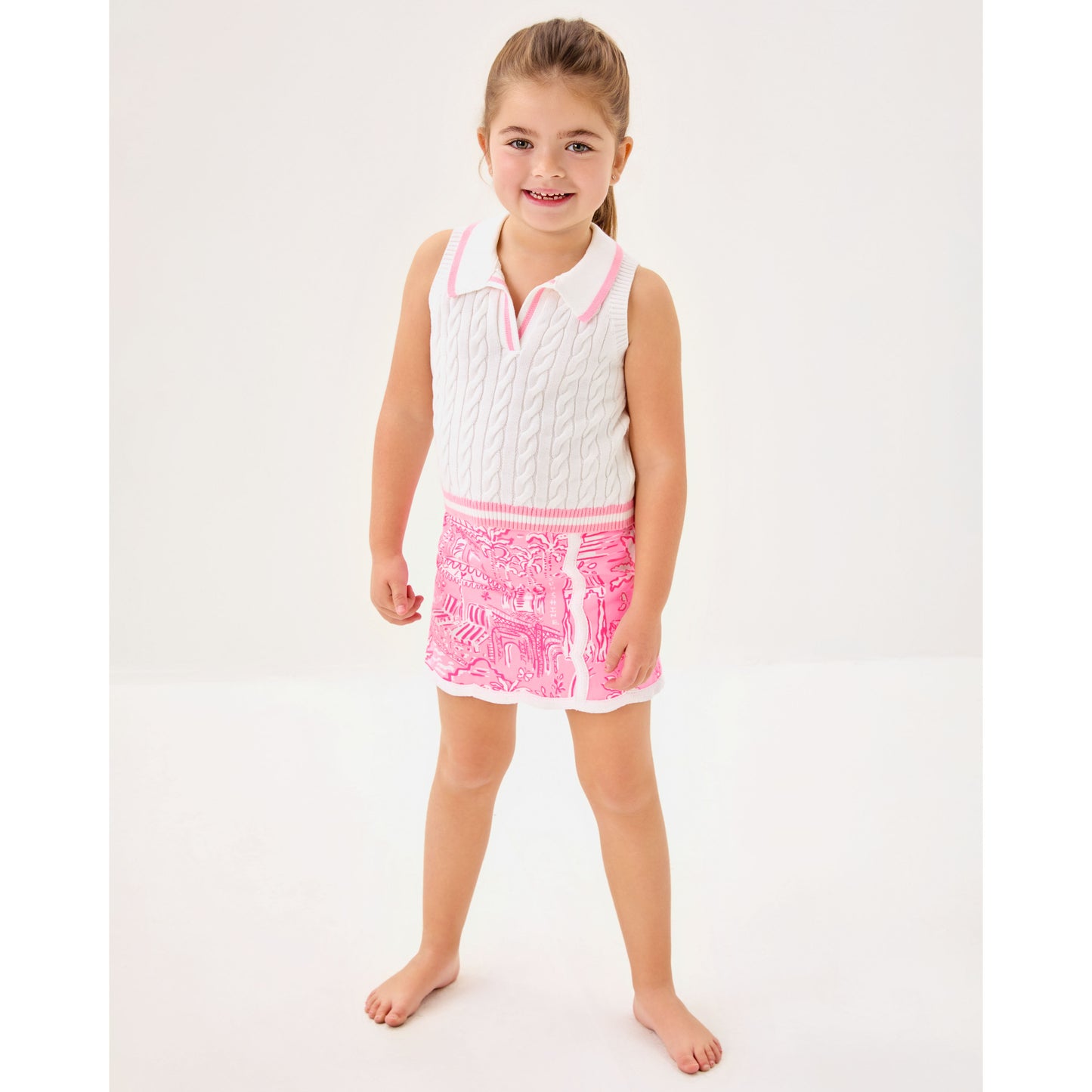 Mini Michelina Skort - Conch Shell Pink