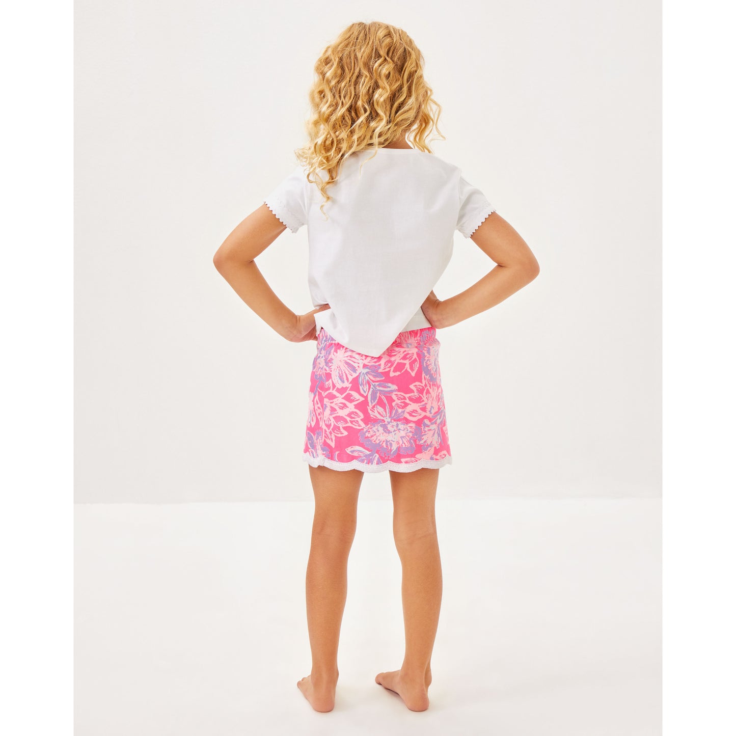 Mini Michelina Skort - Rousseau Pink Zen Garden