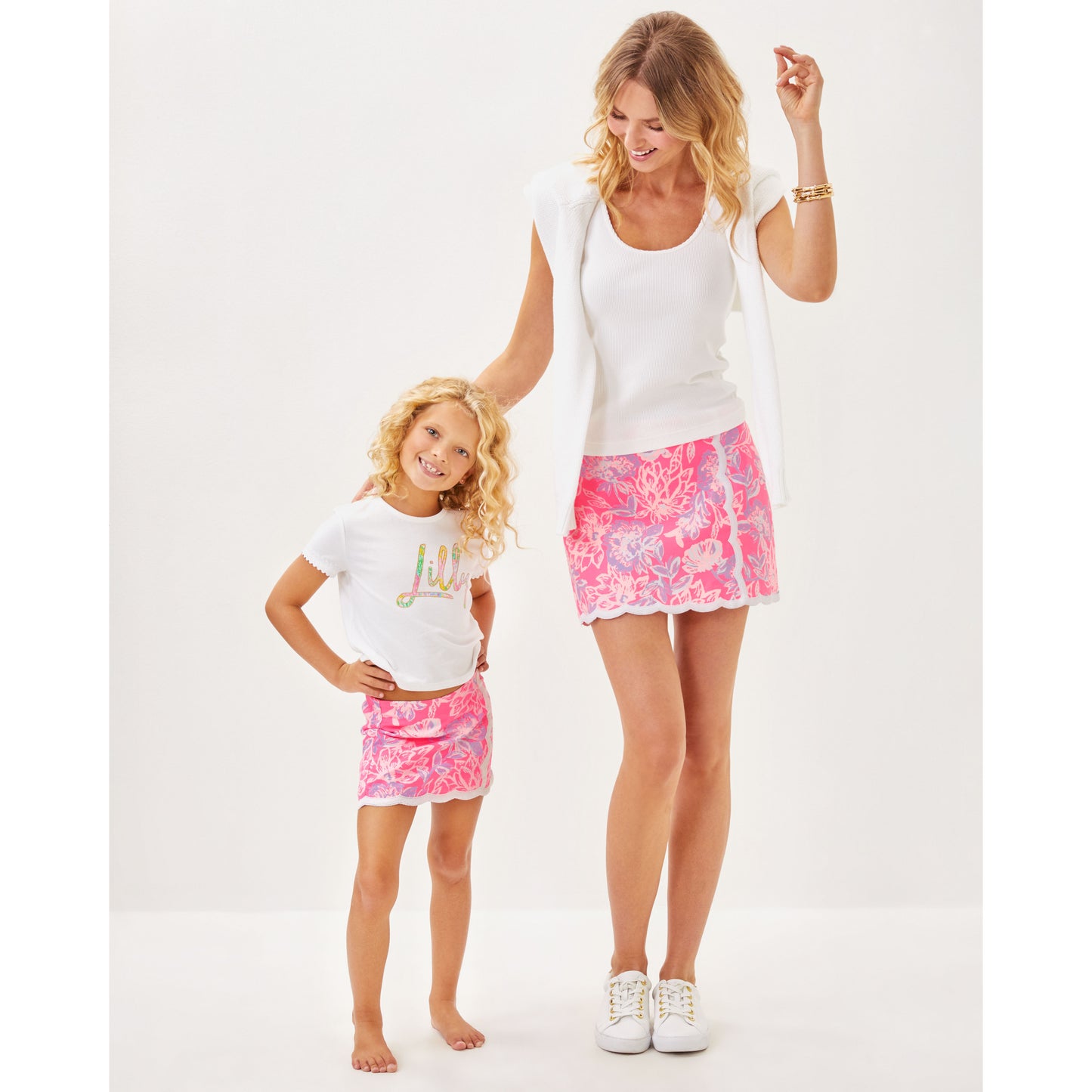 Mini Michelina Skort - Rousseau Pink Zen Garden