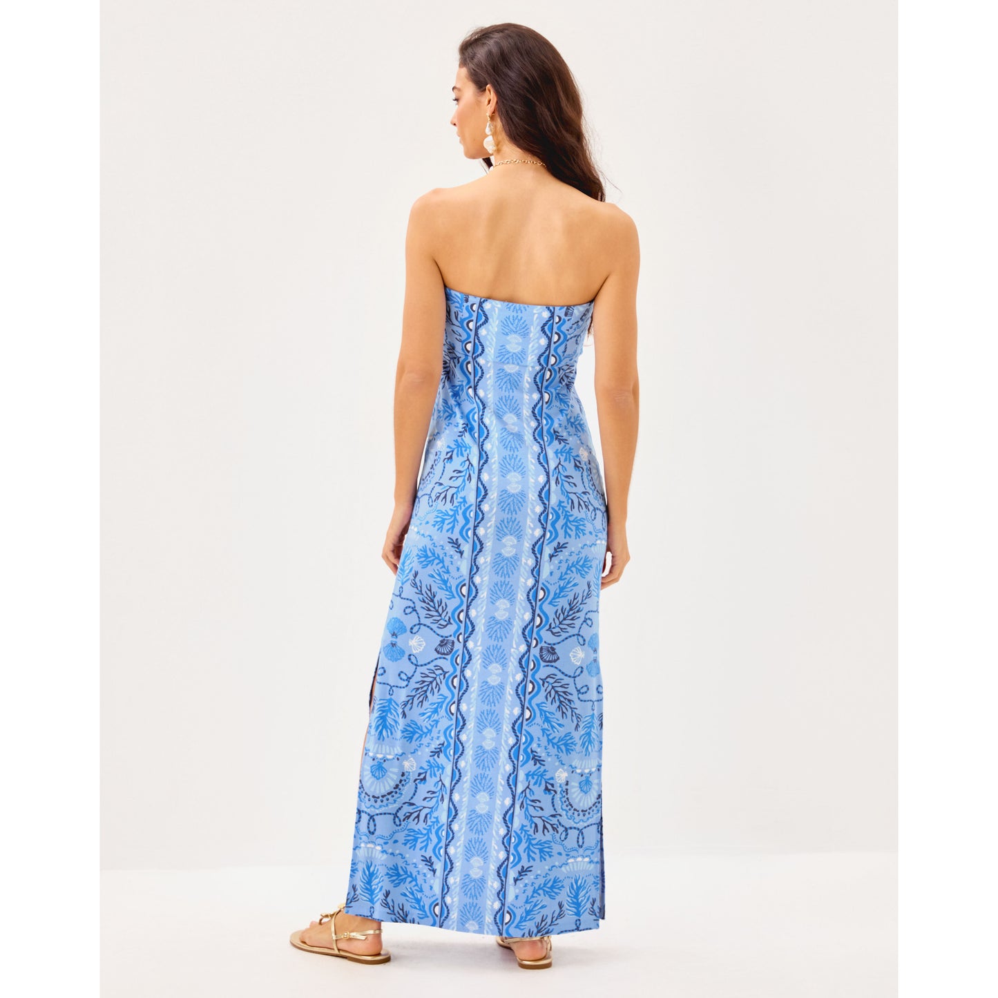 Noa Strapless Maxi Dress - Jacaranda Blue