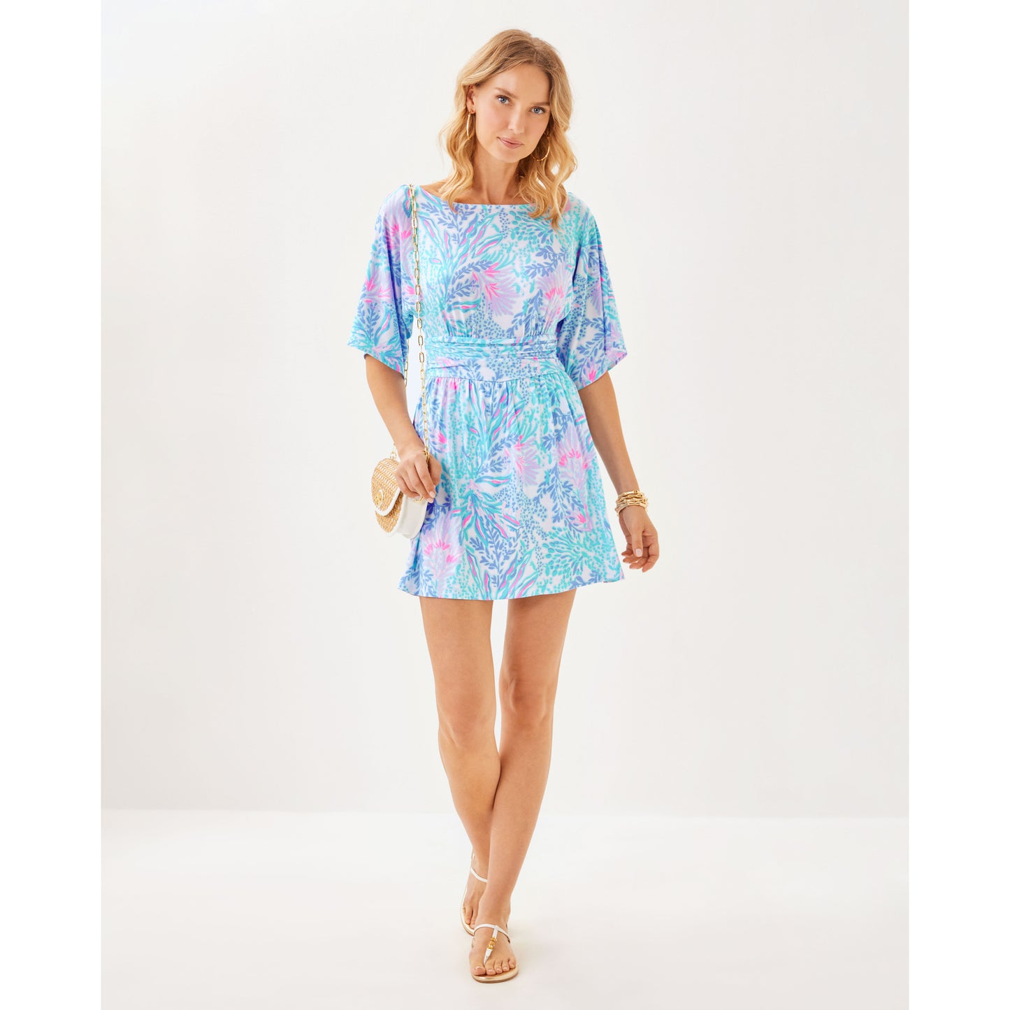 Parigi Boat Neck Romper - Multi Via Del Mar