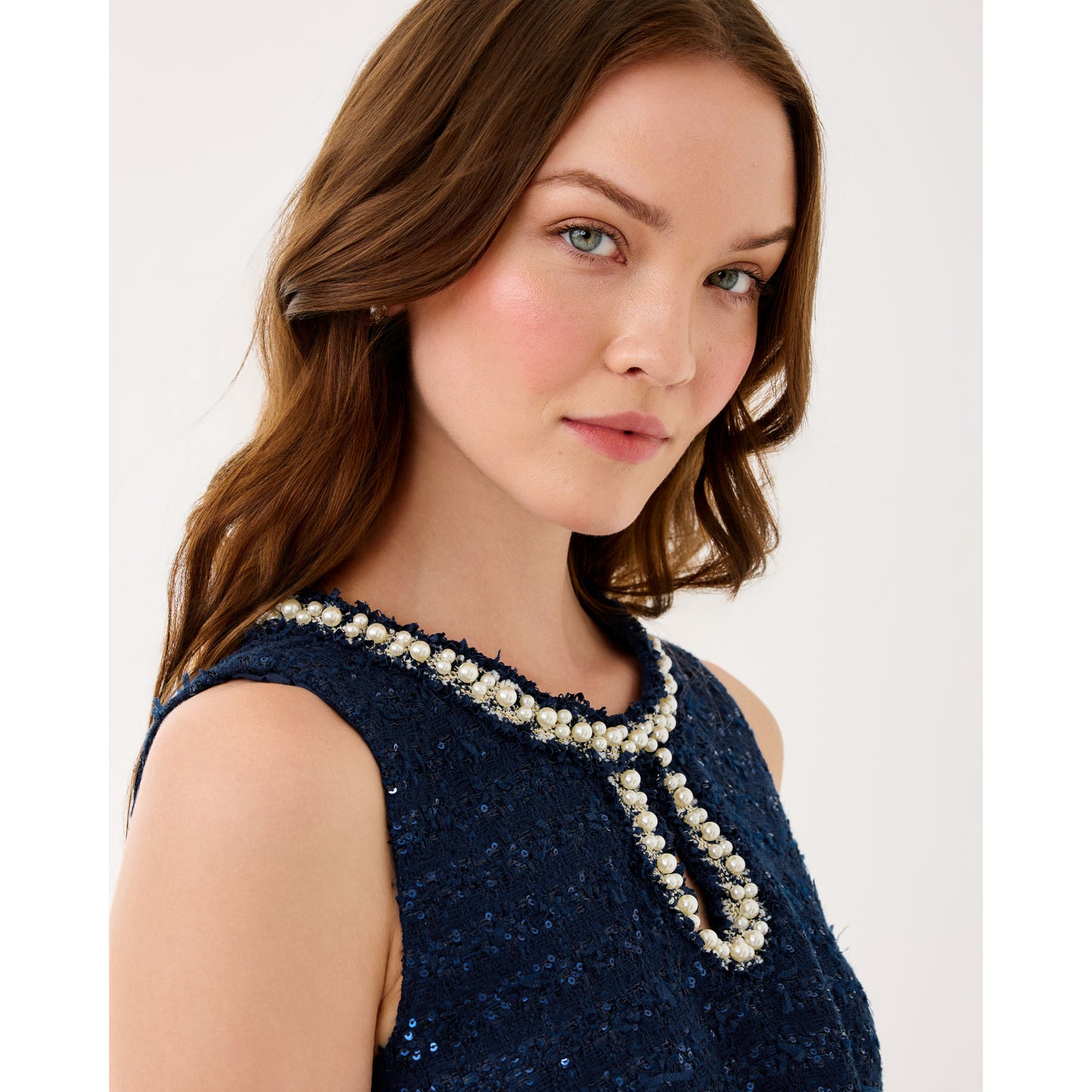 Ronan Skirted Romper - Low Tide Navy After Party Lurex