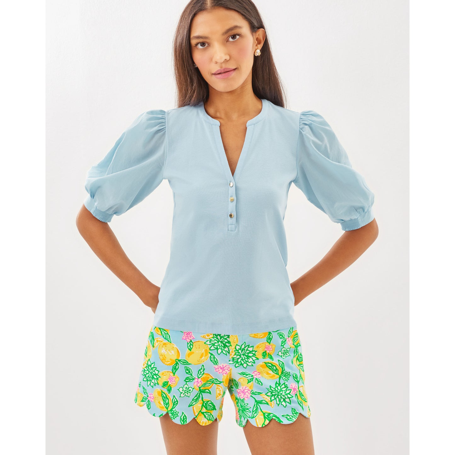 Ronson Knit Top - Bluette