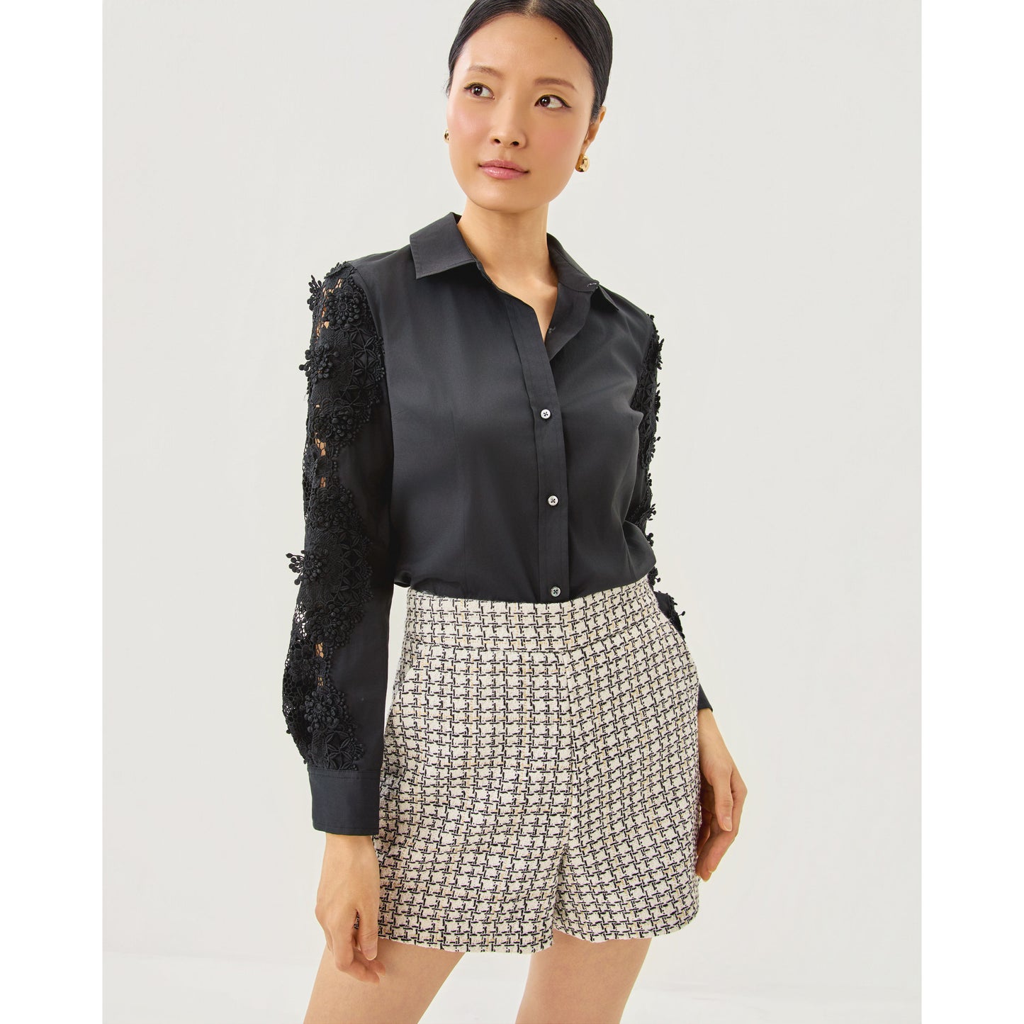 Sarissa Boucle Short - Coconut