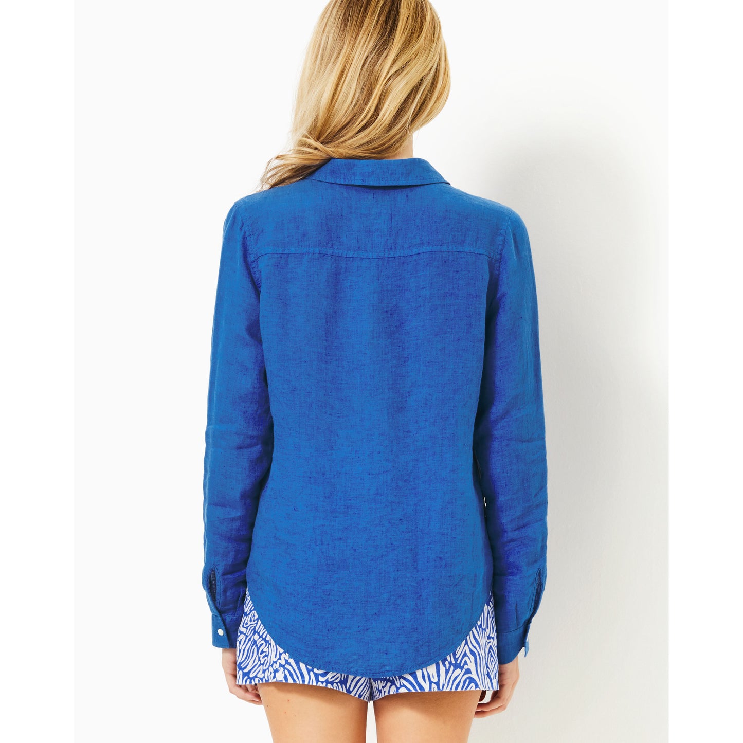 Sea View Button Down - Martinique Blue X Blue Med