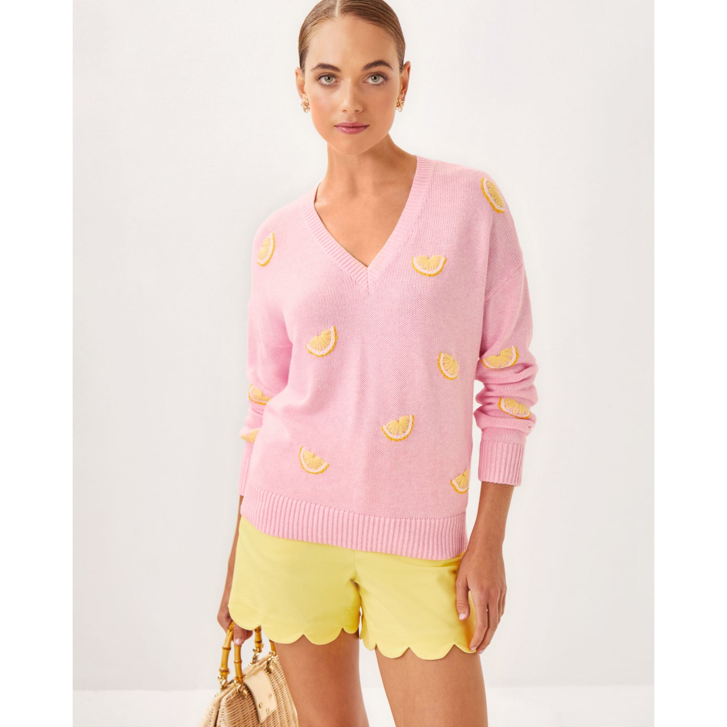 Tensley Sweater - Heathered Pink