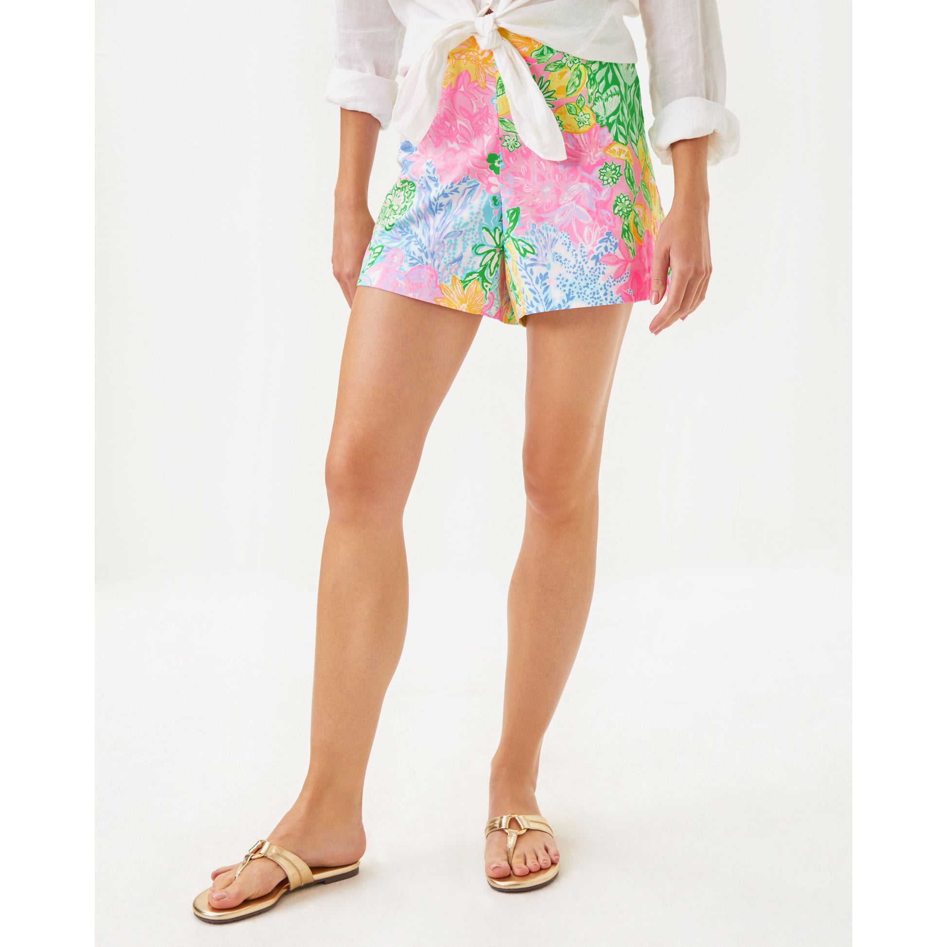 Alista Stretch Short - Multi Bright Delight Patch