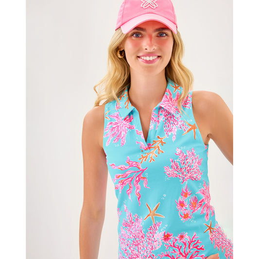 Alister Polo Upf 50+ - Multi Royal Coral