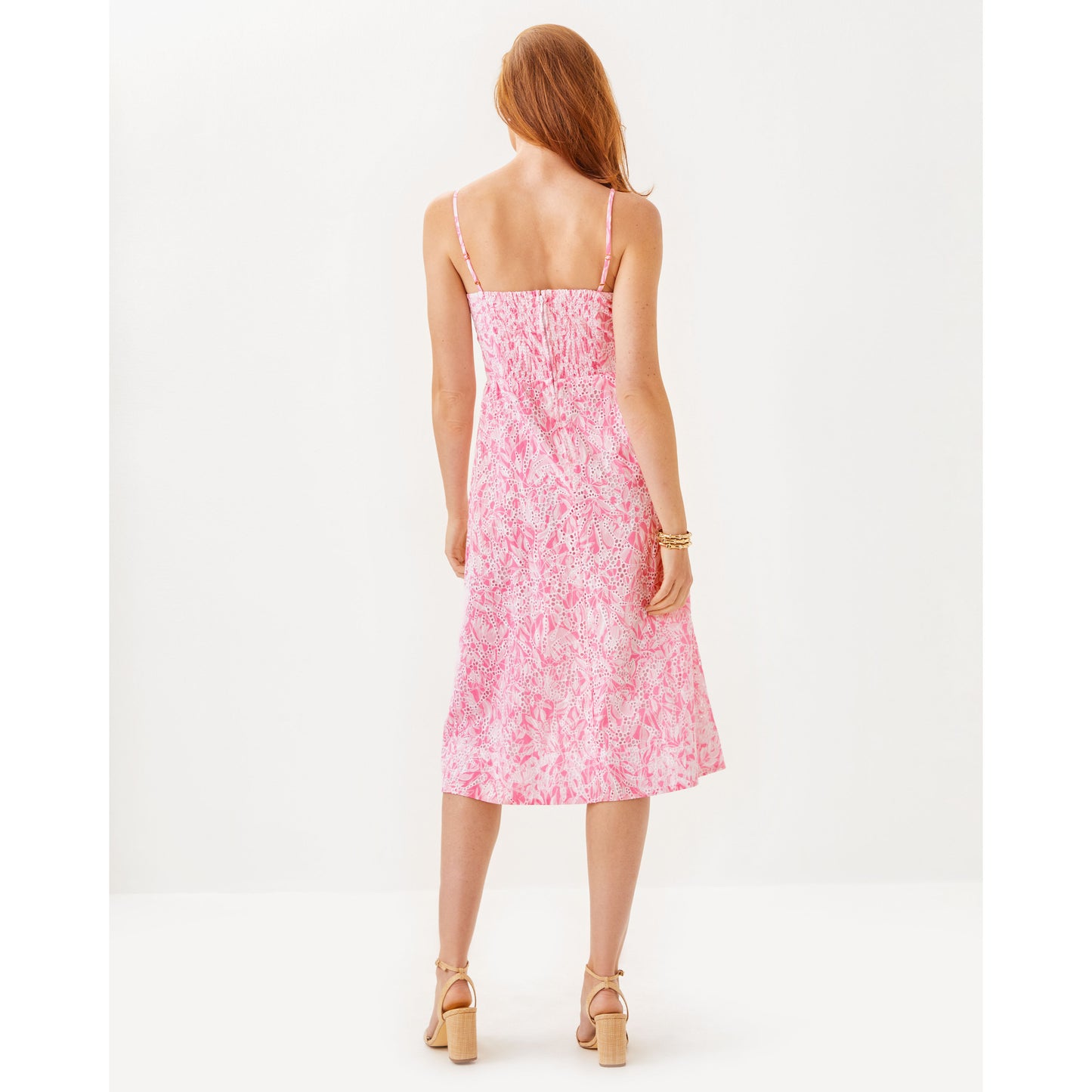 Allarie Midi Dress - Rousseau Pink Tulip