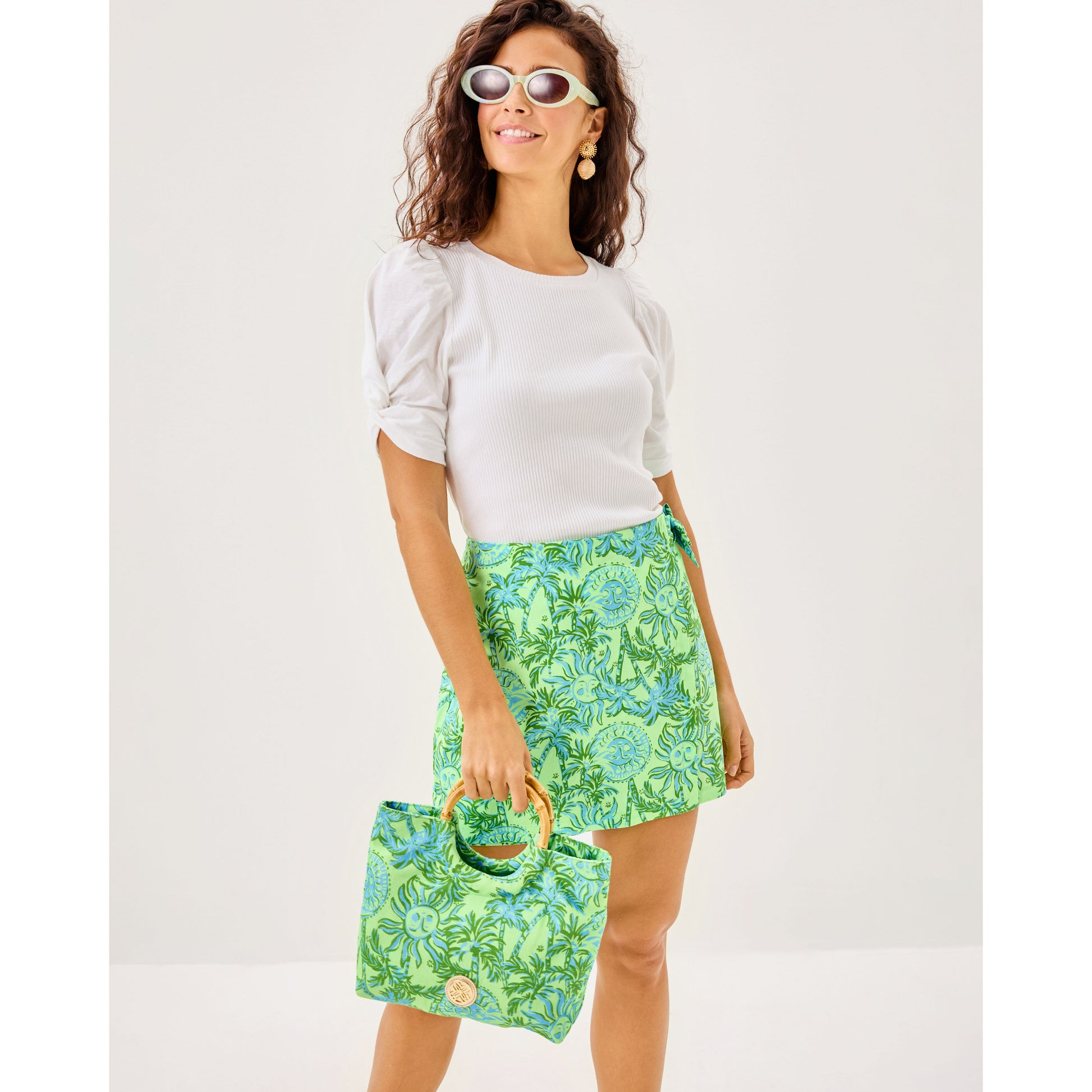 Alysia Mini Skort - Cool Mint Catchin Rays