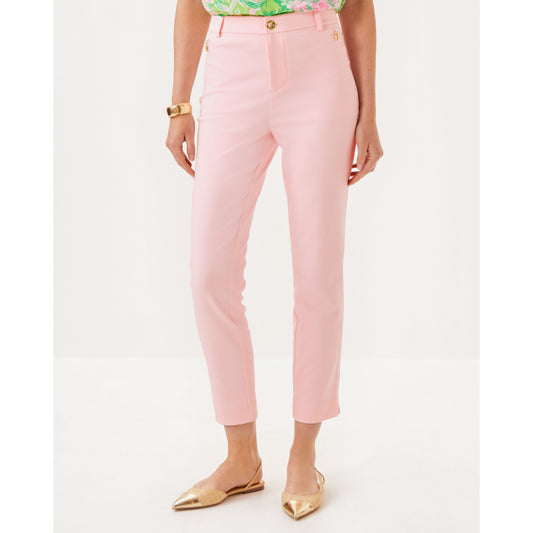 Ana High Rise Pant - Pink Muse