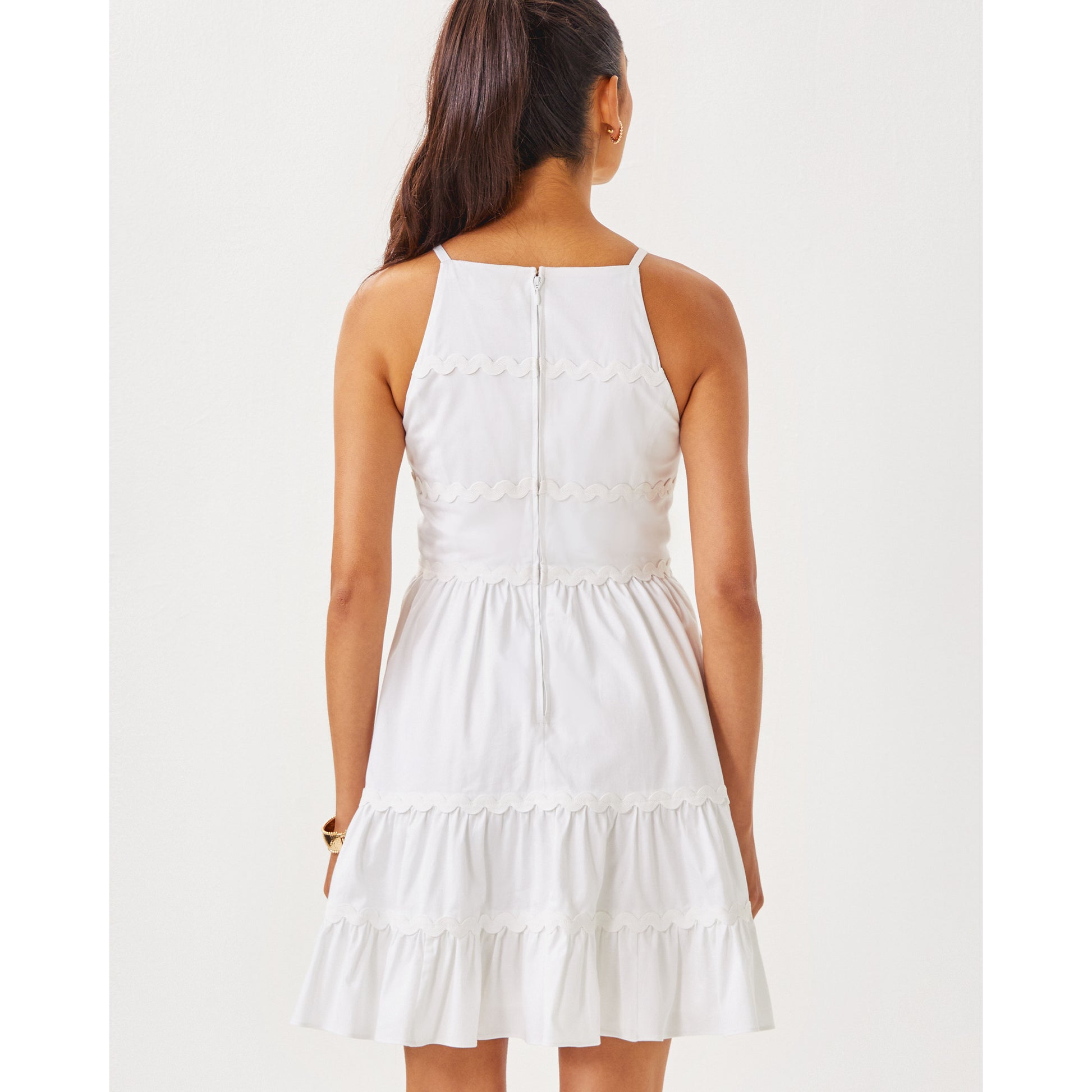 Angelynn Stretch Dress - Resort White
