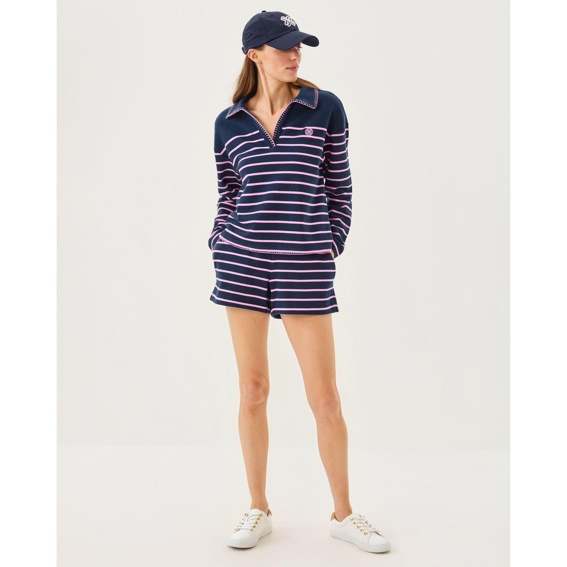 Aubra Short - Low Tide Navy Legacy Stripe