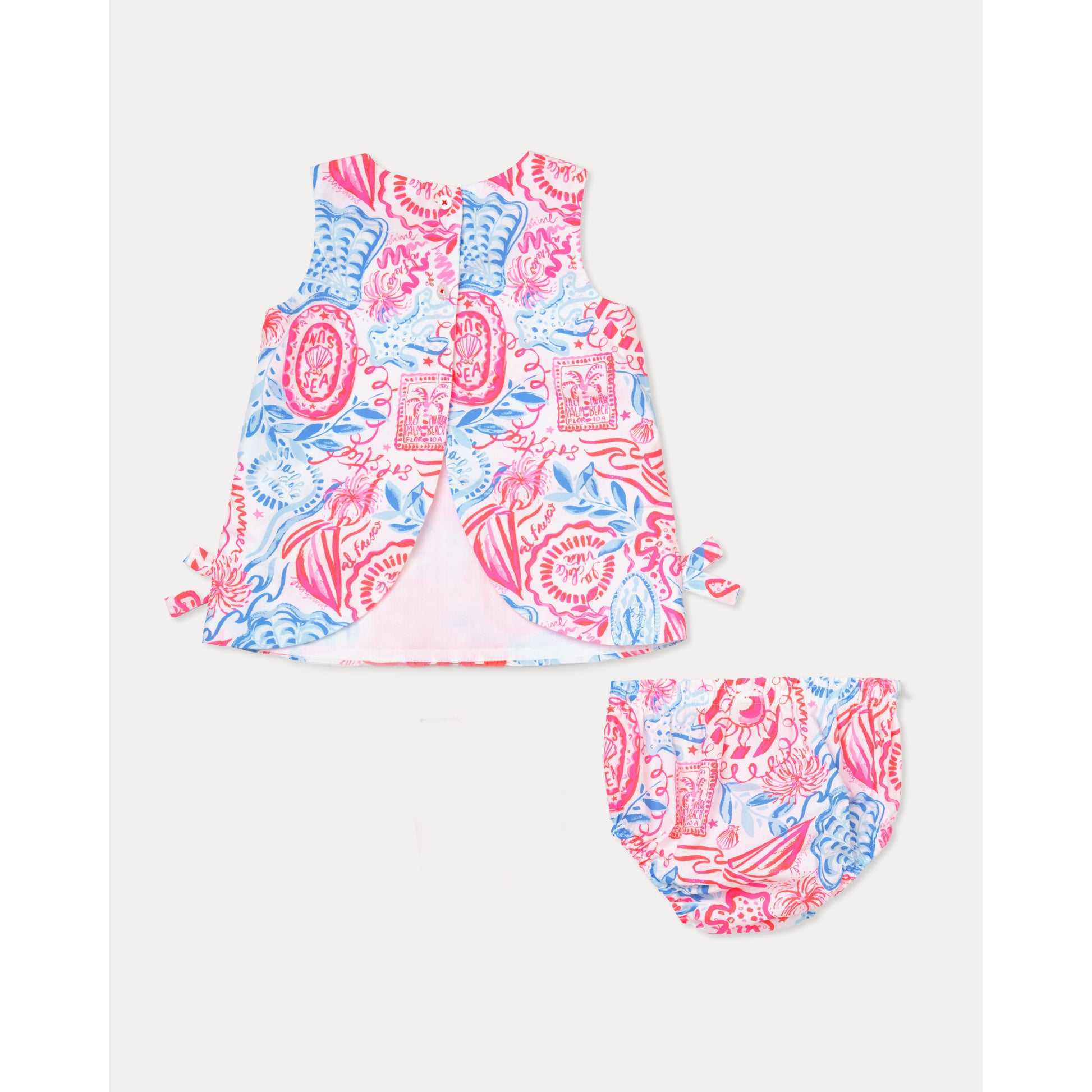 Baby Lilly Shift - Resort White Lil Sun Sea Sand