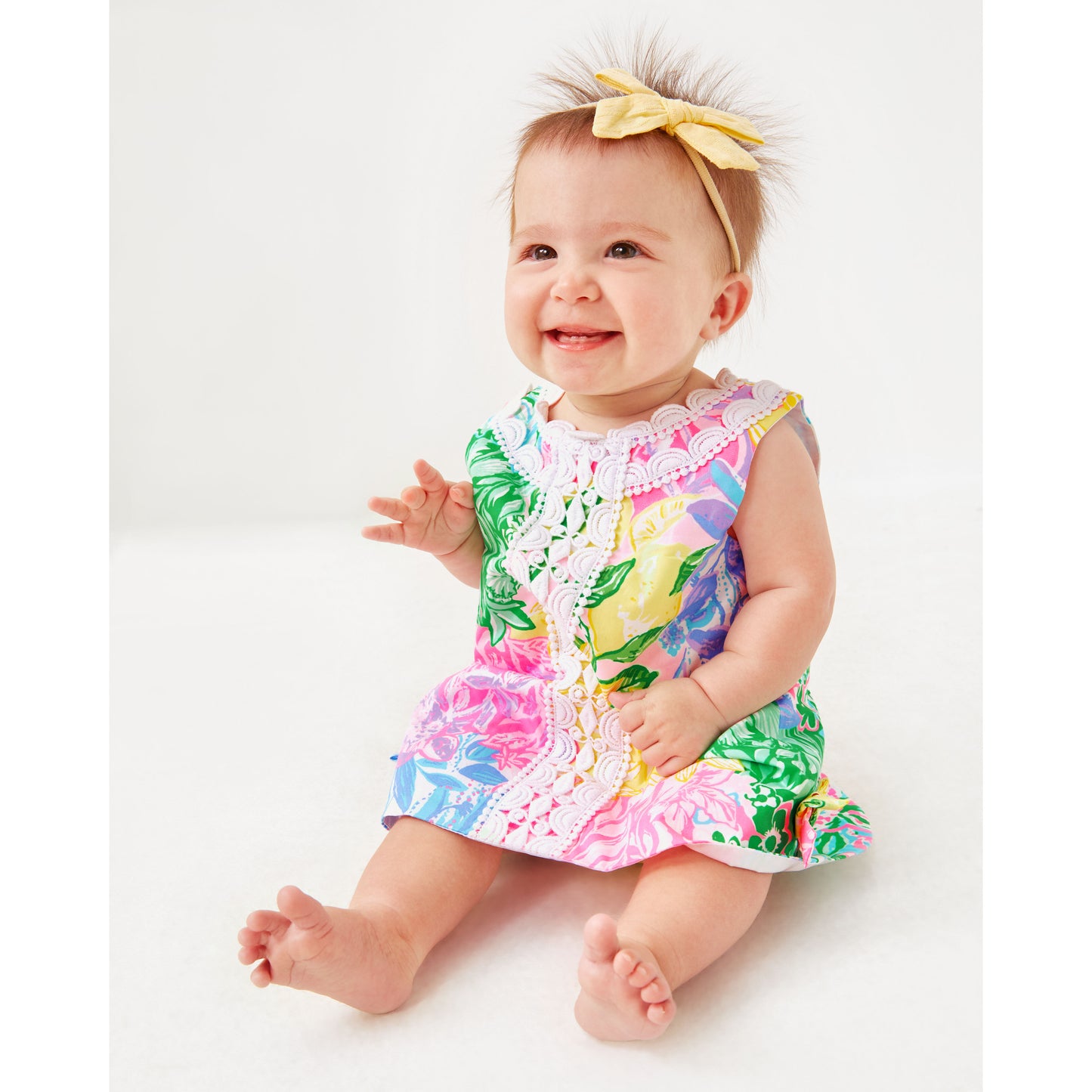 Baby Lilly Shift - Multi Bright Delight Patch