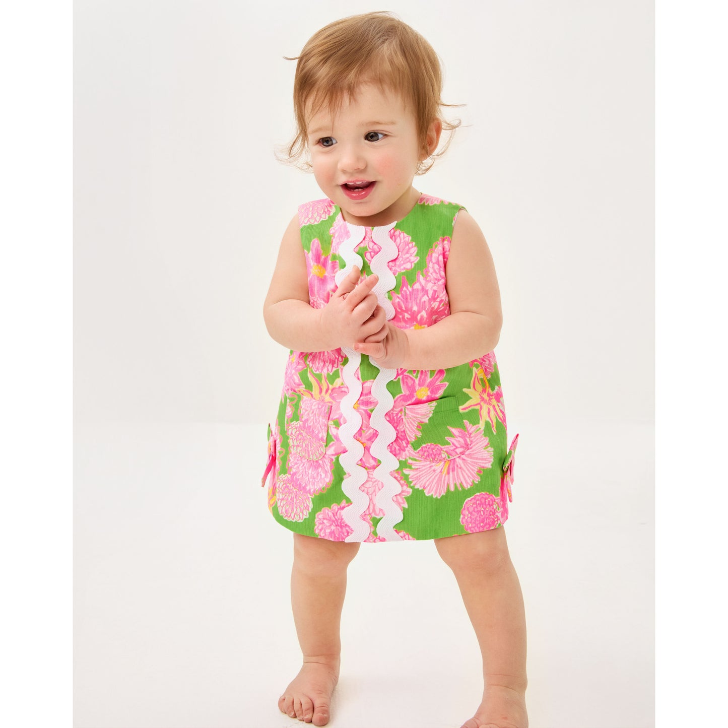 Baby Lilly Shift - Multi Seaside Garden