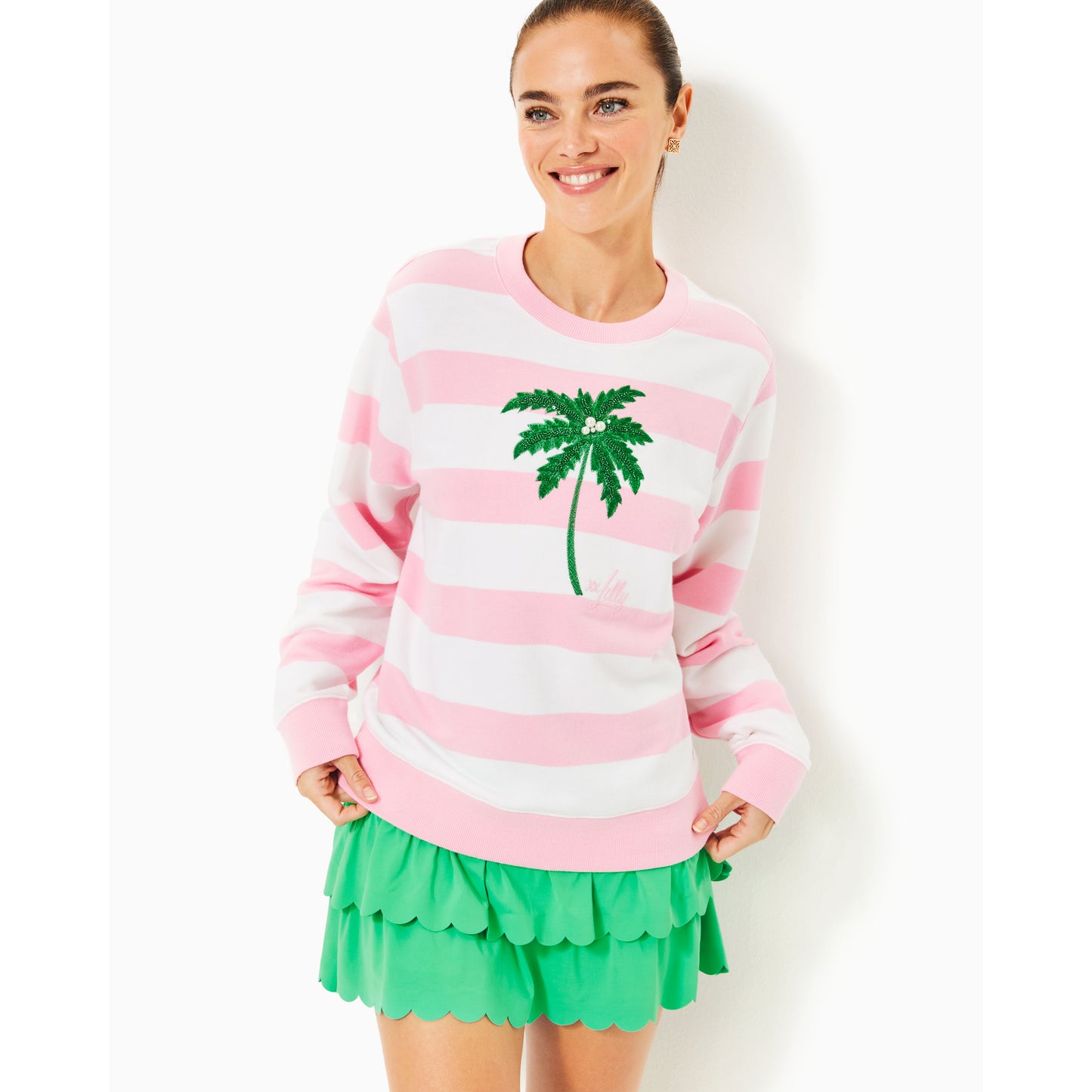 Ballad Long Sleeve Sweats - Conch Shell Pink