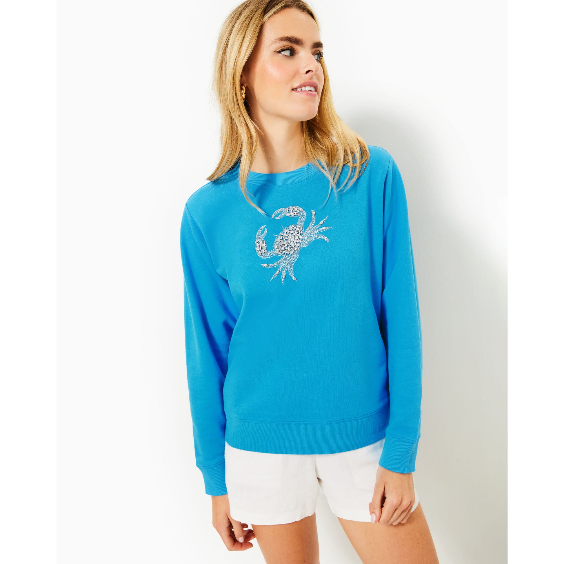 Ballad Long Sleeve Sweatshirt - Lunar Blue