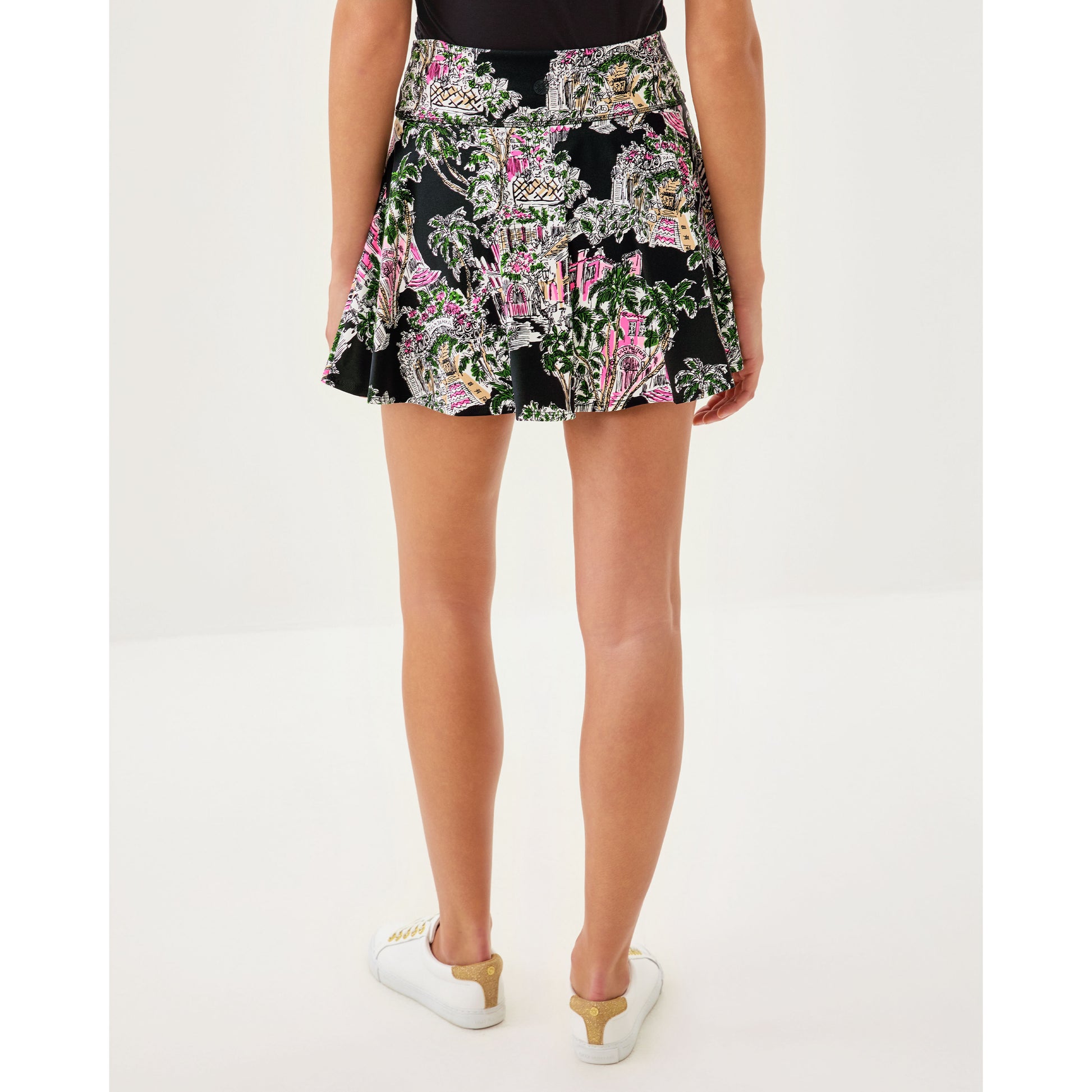 Barcelona High Rise Skort - Onyx