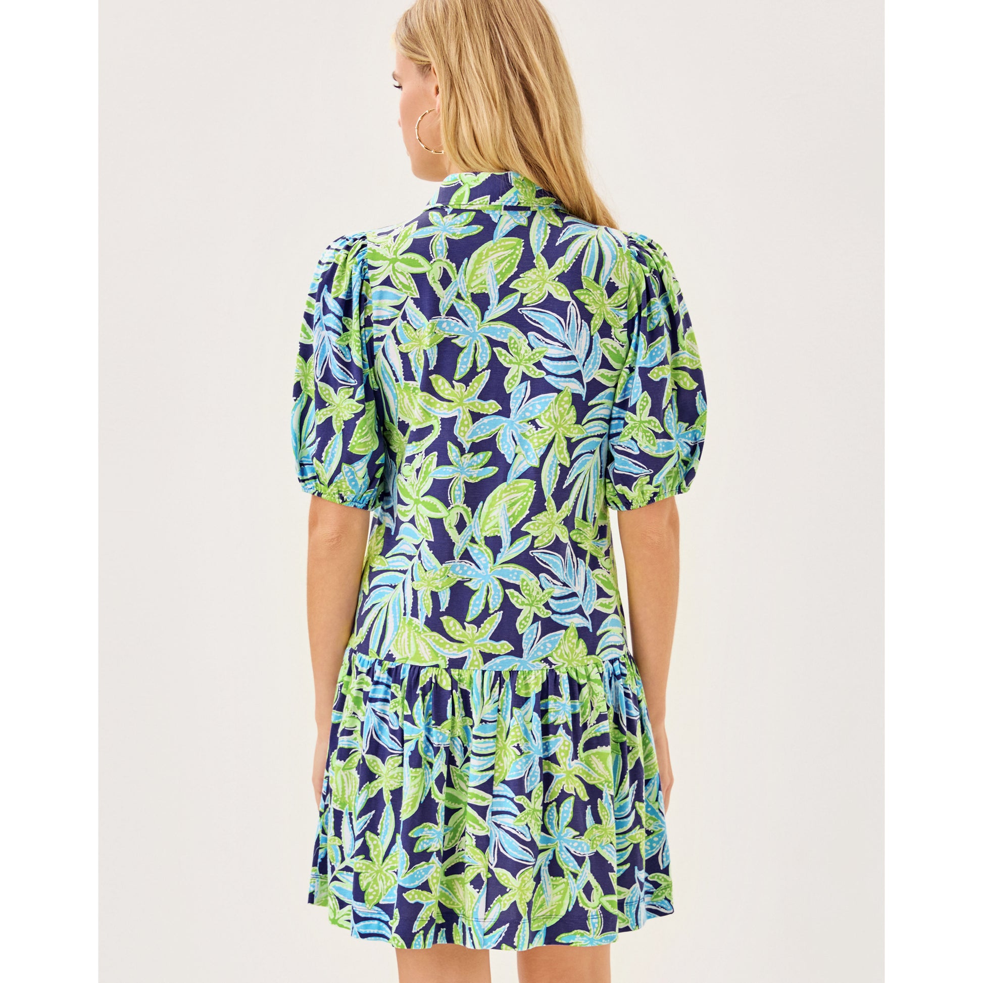 Bingley Dress - Sapphire Pool Tropical Tango