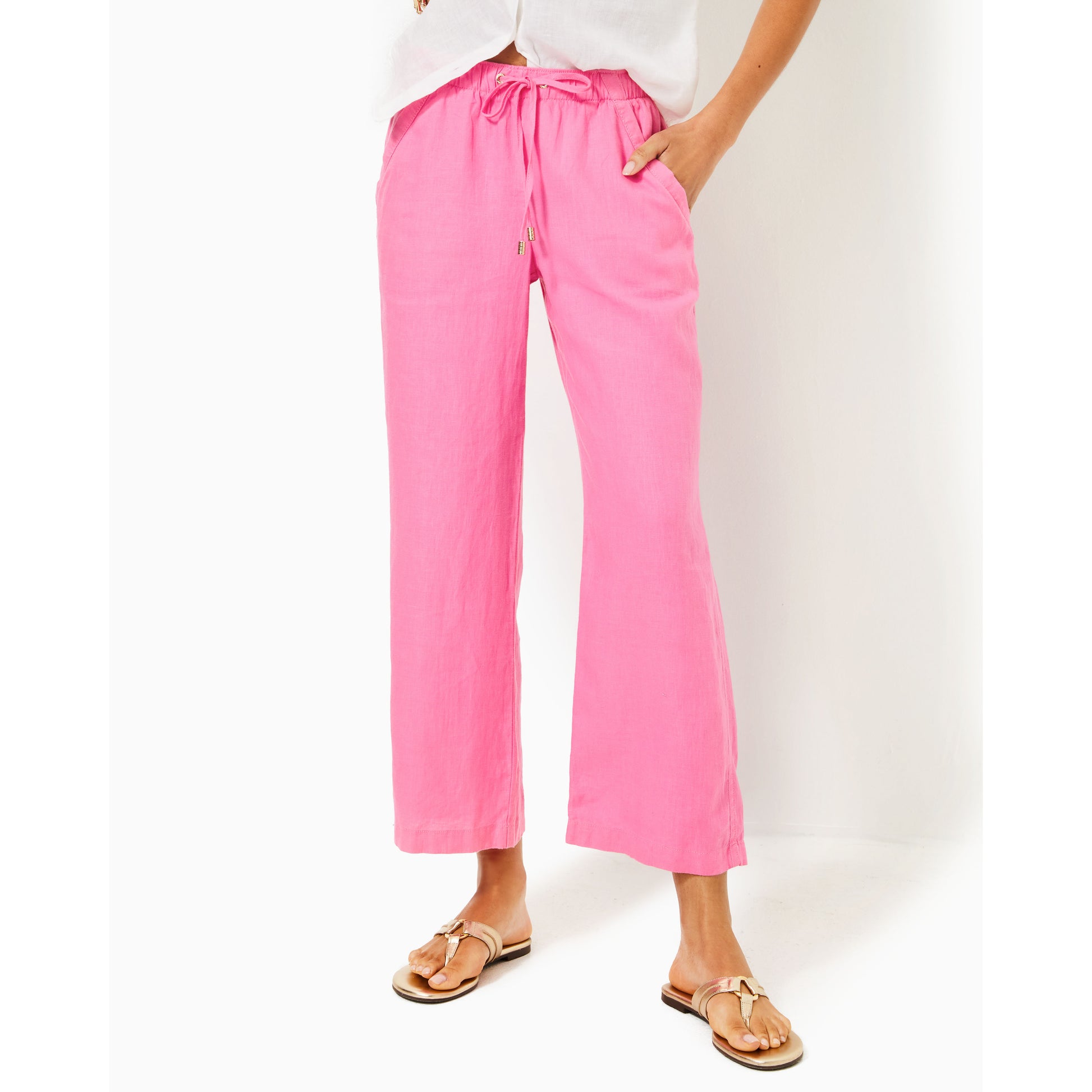 Brawley Linen Crop Pant - 672