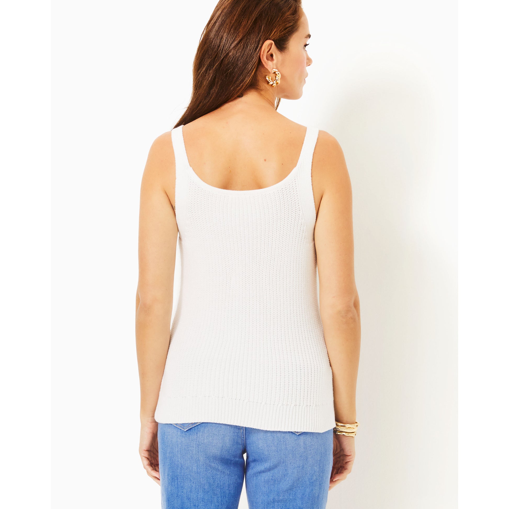 Bristow Sweater Tank - Resort White